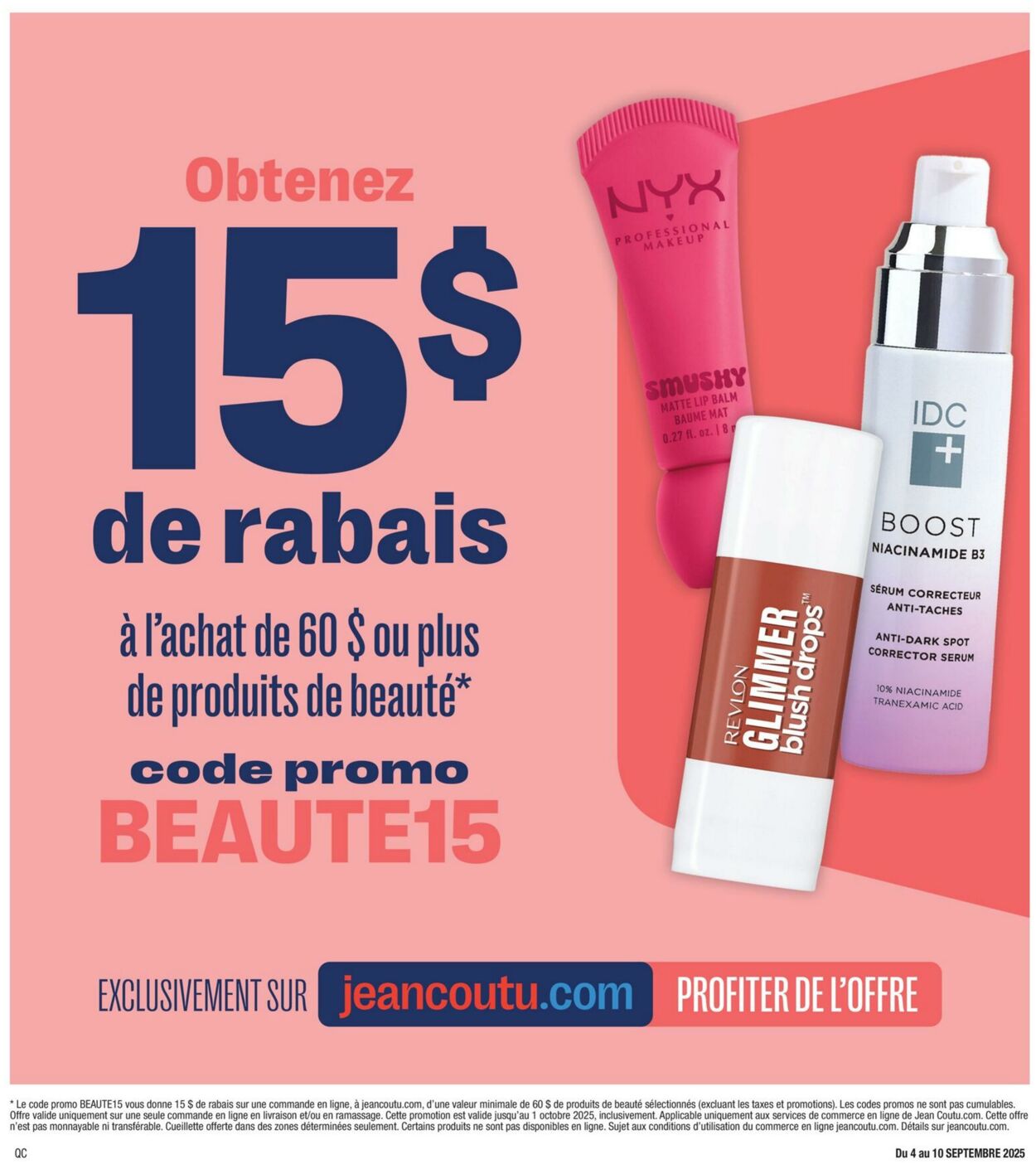 Flyer Jean Coutu 04.09.2025 - 10.09.2025