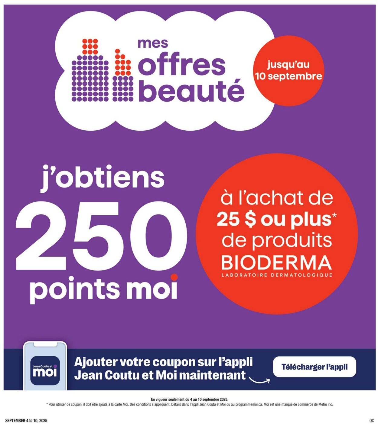Flyer Jean Coutu 04.09.2025 - 10.09.2025