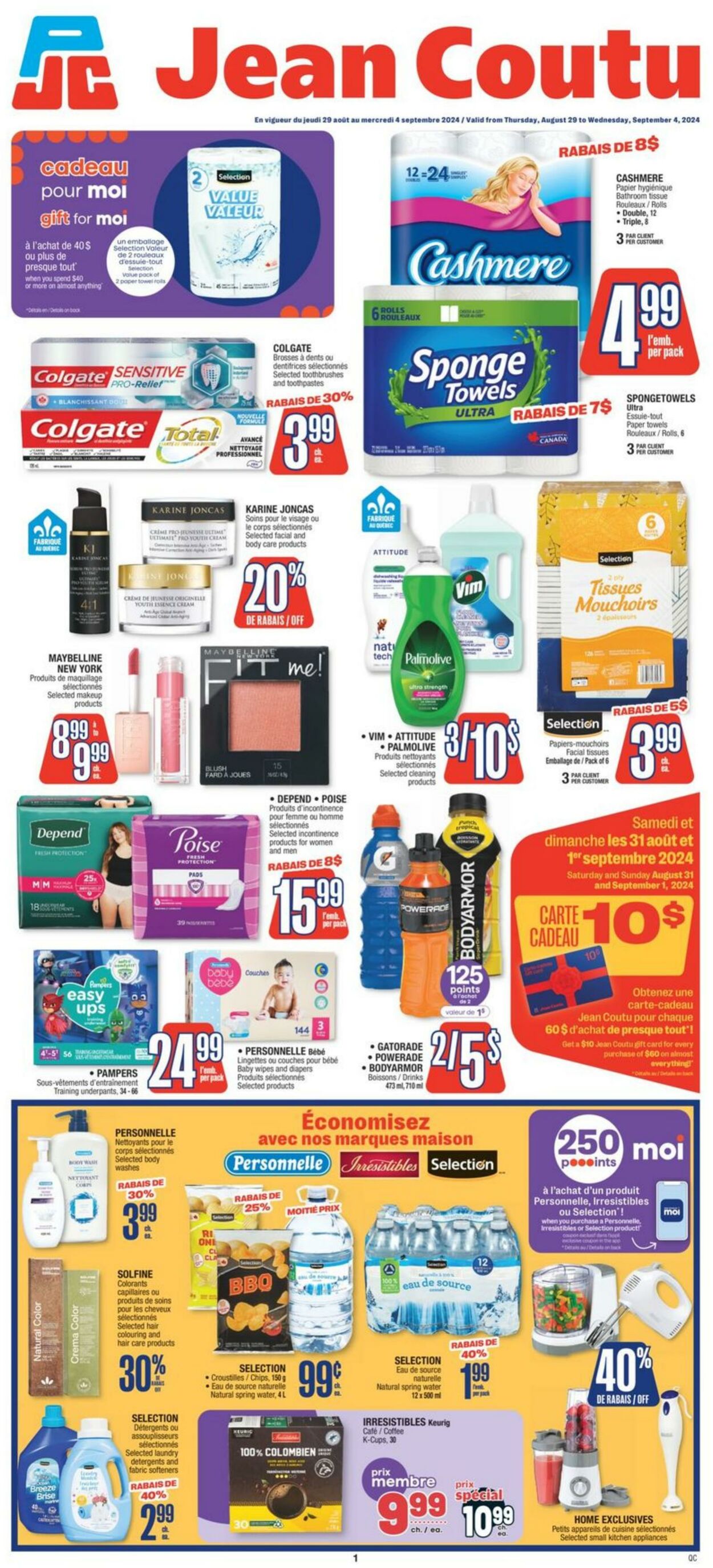 Flyer Jean Coutu 29.08.2024 - 04.09.2024