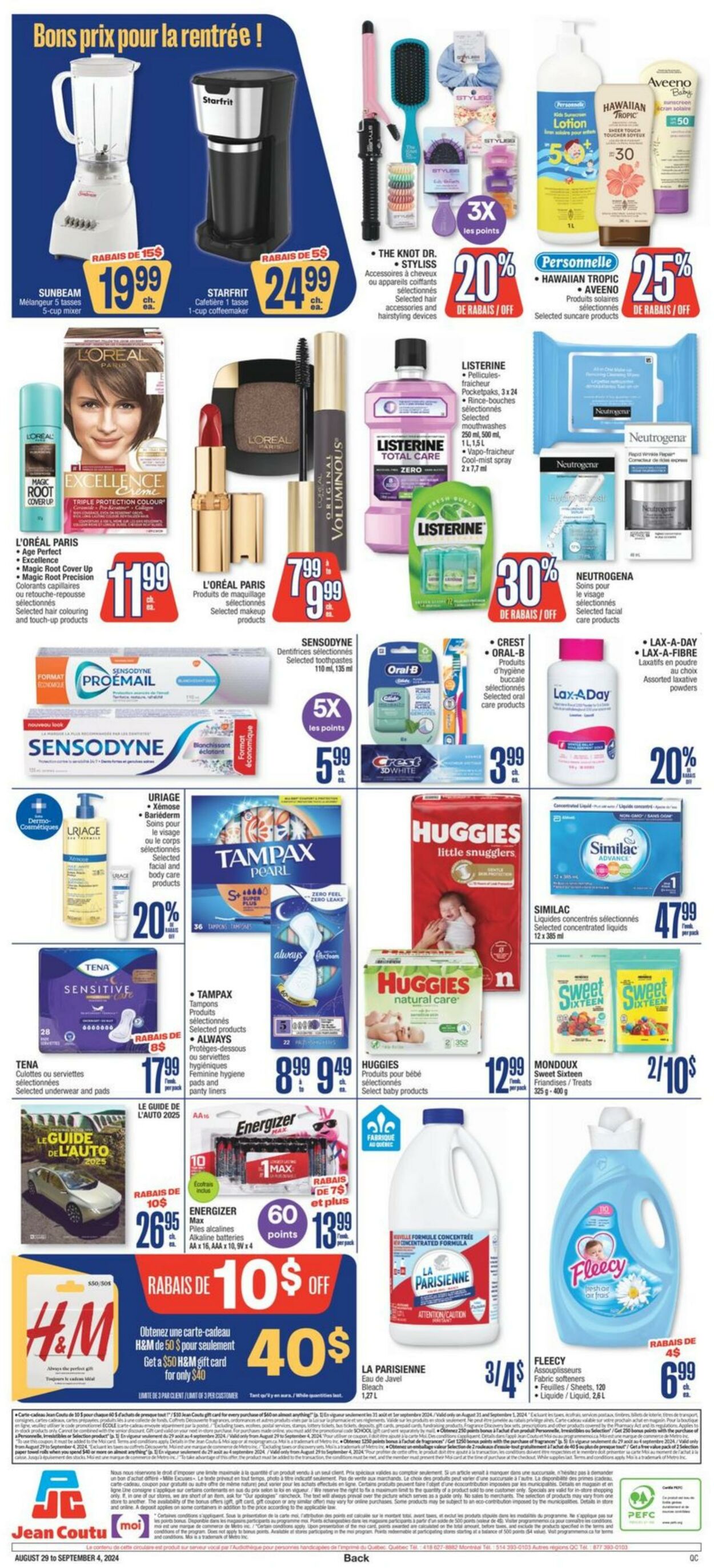 Flyer Jean Coutu 29.08.2024 - 04.09.2024