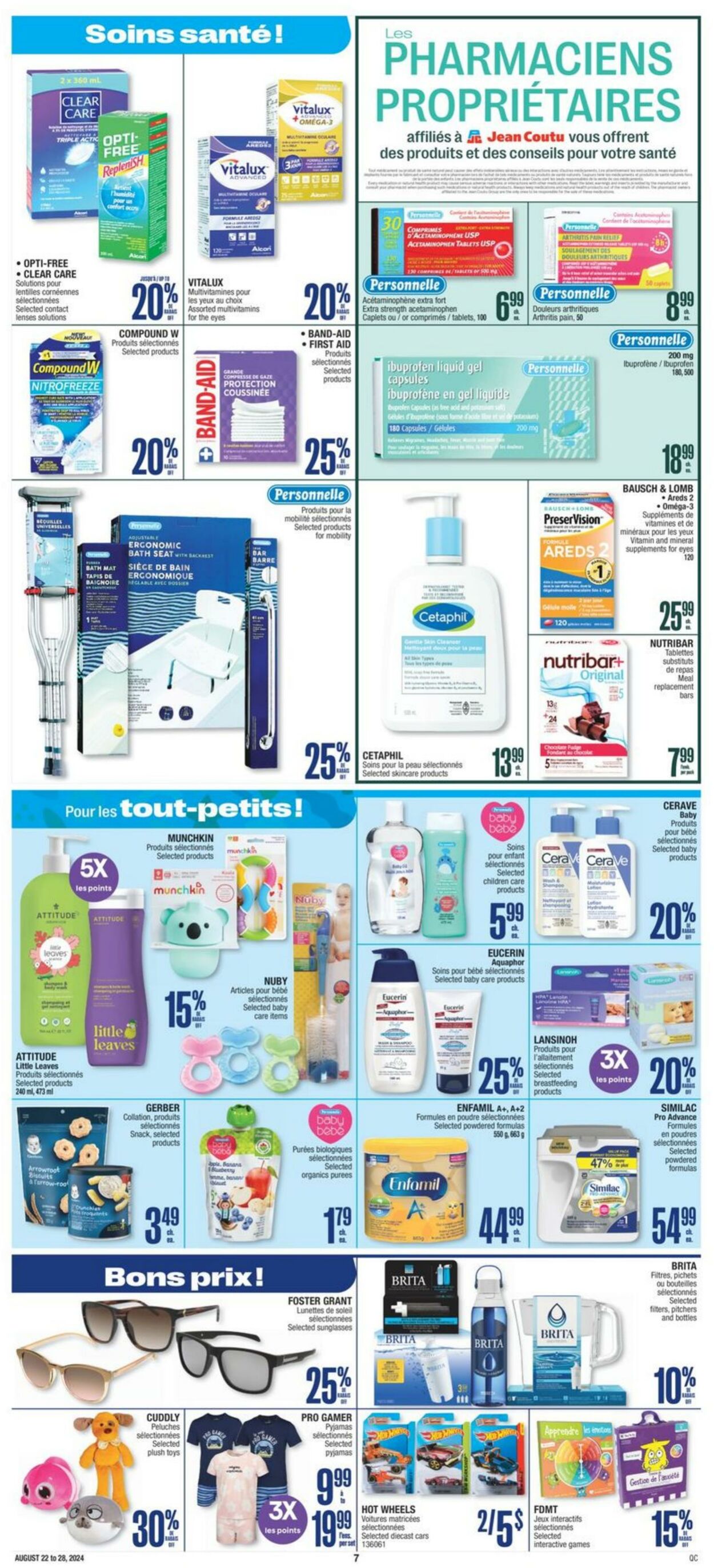 Flyer Jean Coutu 22.08.2024 - 28.08.2024