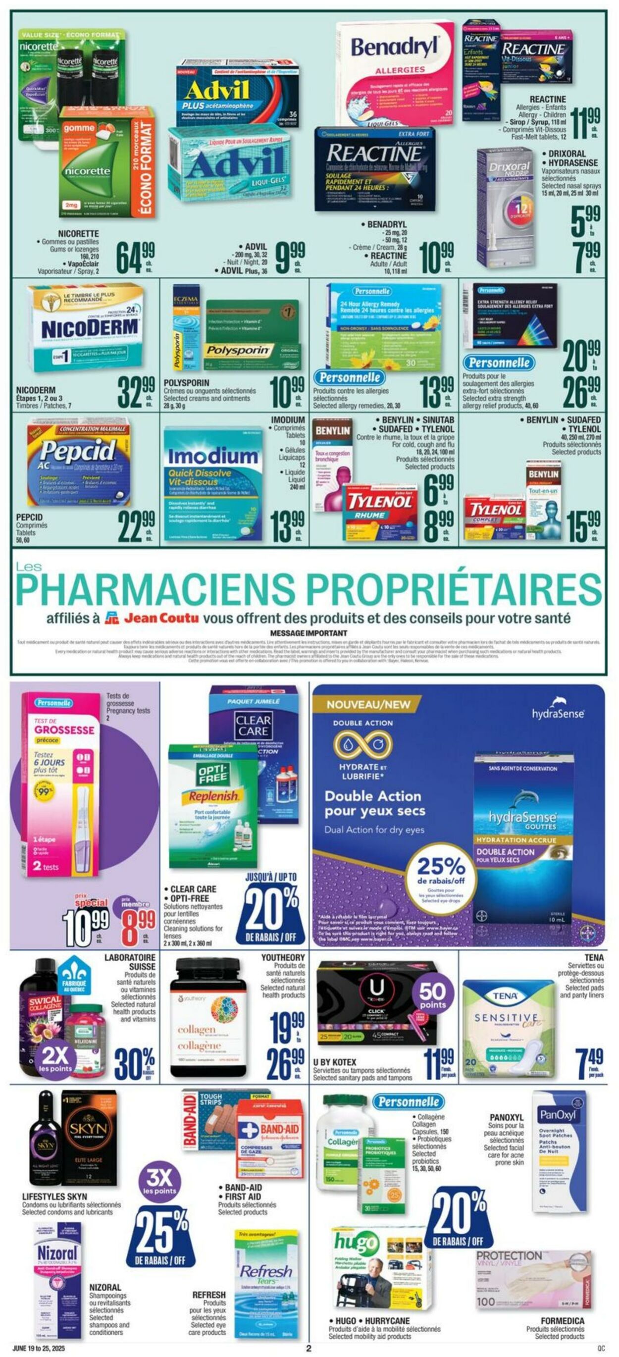 Flyer Jean Coutu 19.06.2025 - 25.06.2025