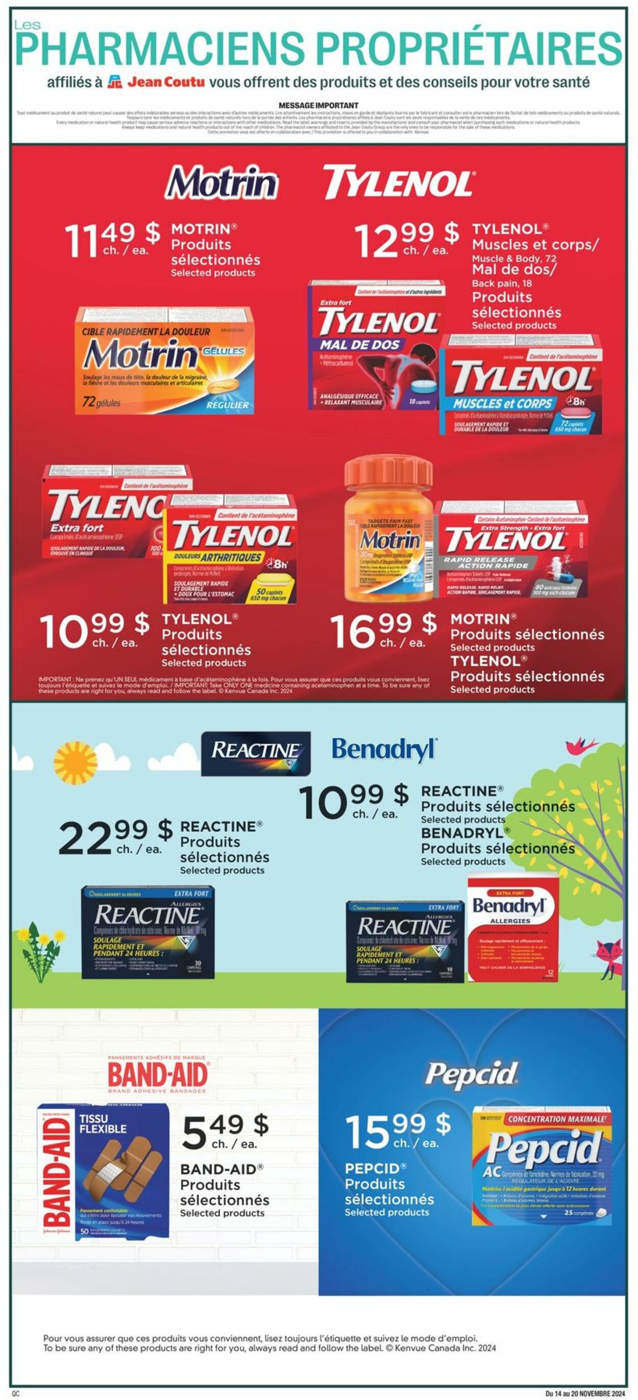 Flyer Jean Coutu 14.11.2024 - 20.11.2024