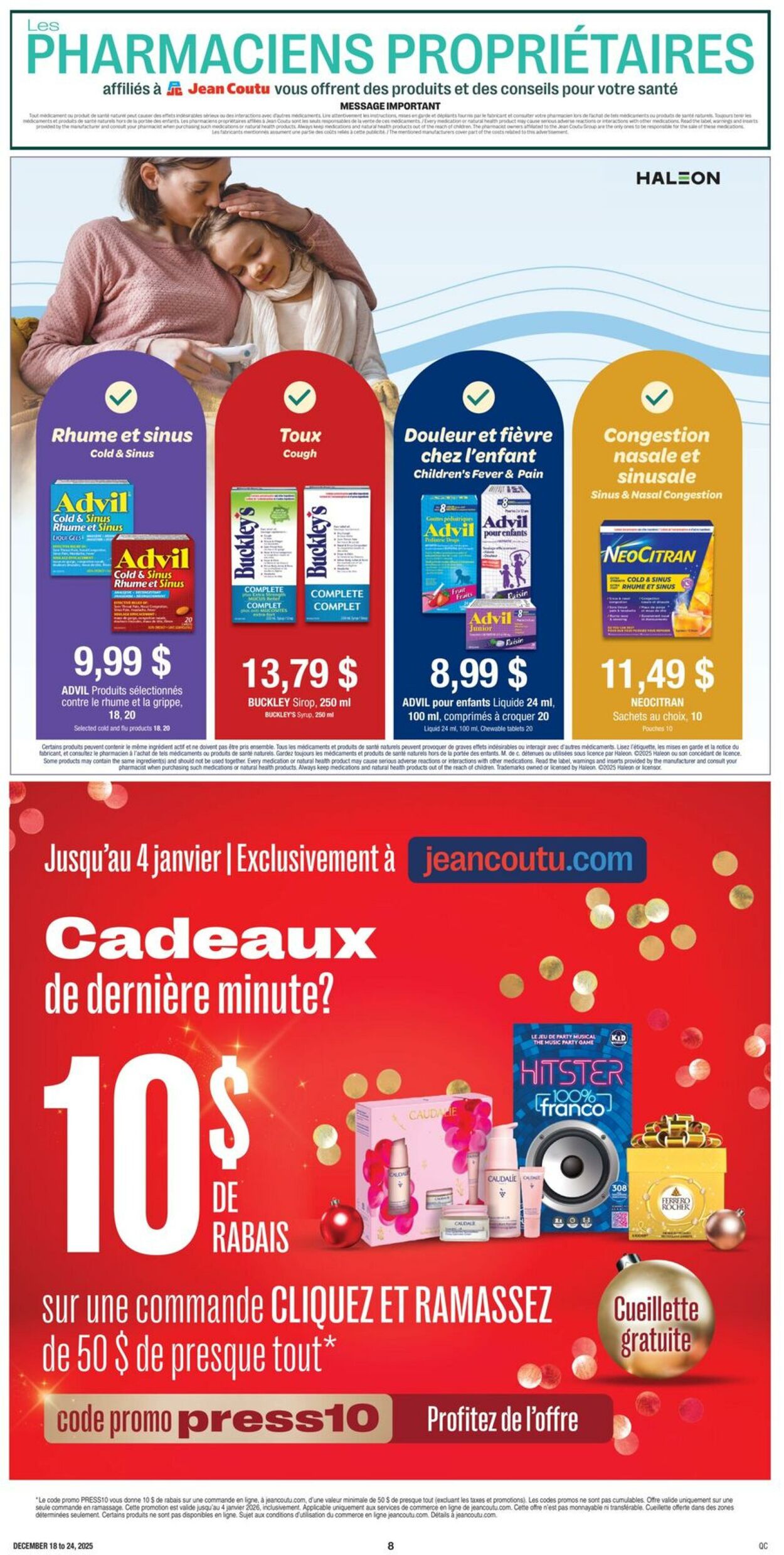 Flyer Jean Coutu 18.12.2025 - 24.12.2025