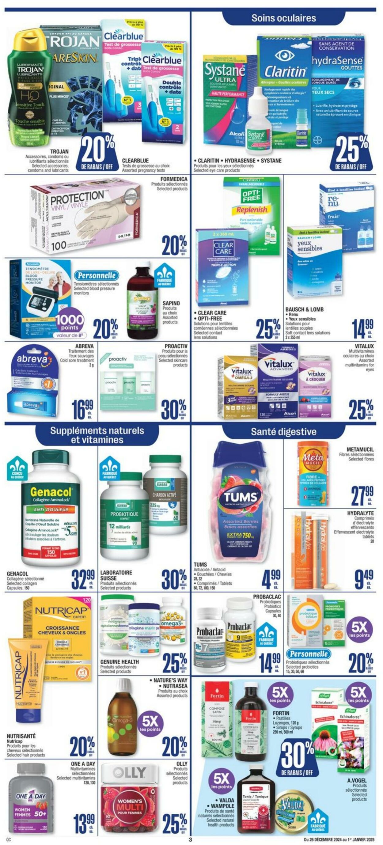 Flyer Jean Coutu 26.12.2024 - 01.01.2025