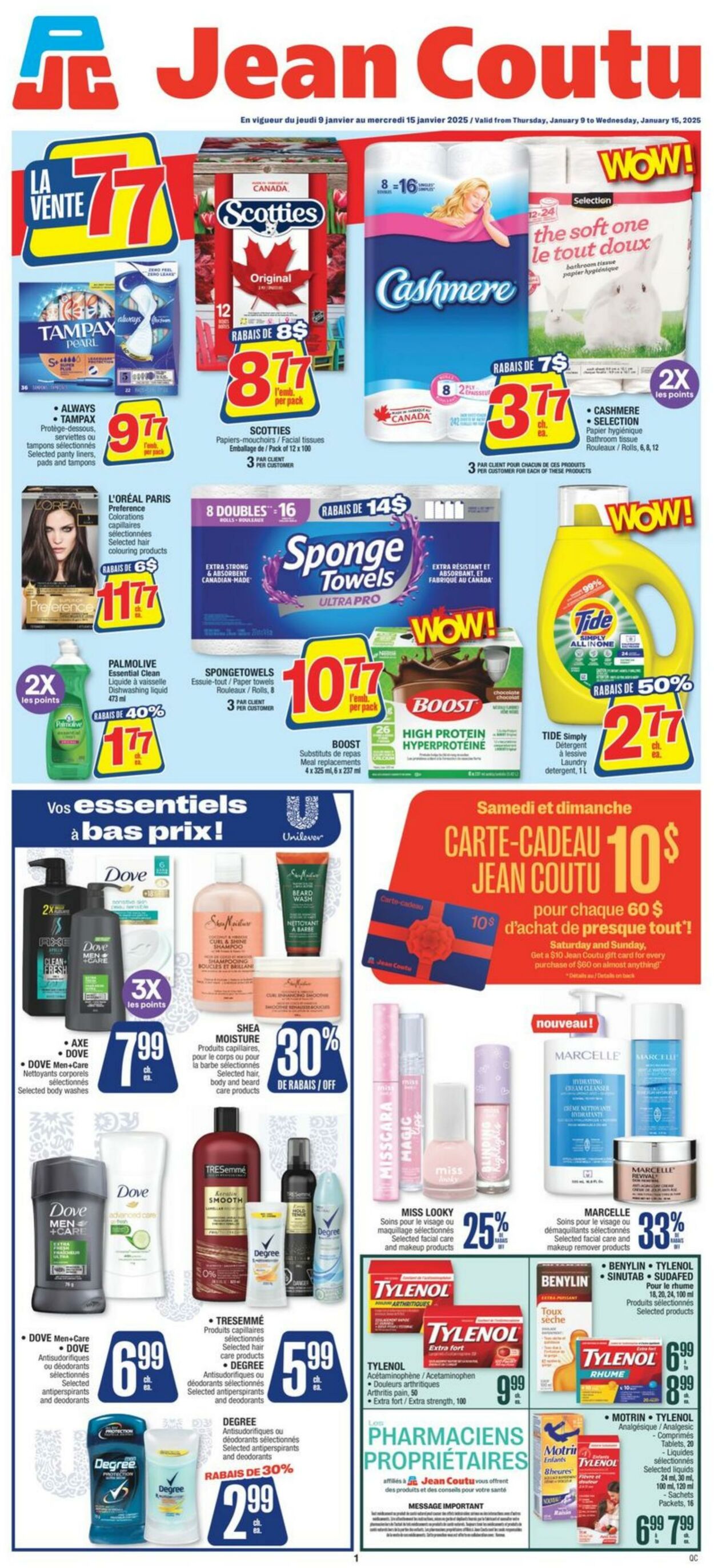 Flyer Jean Coutu 09.01.2025 - 15.01.2025