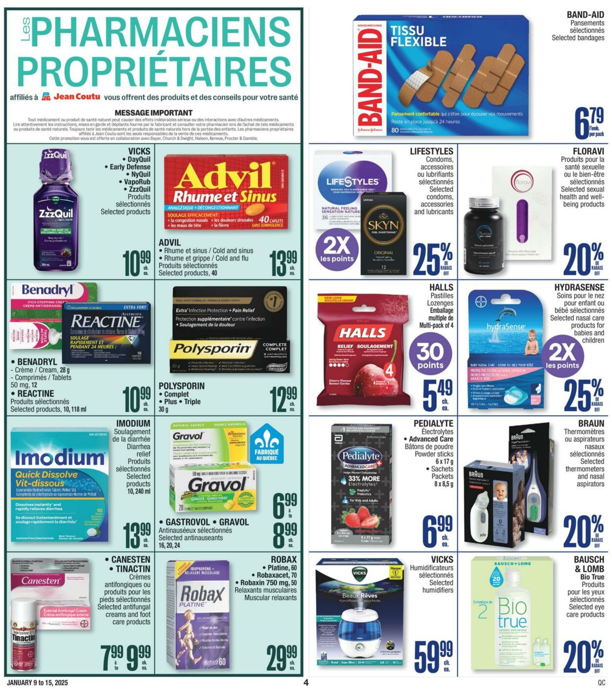 Flyer Jean Coutu 09.01.2025 - 15.01.2025