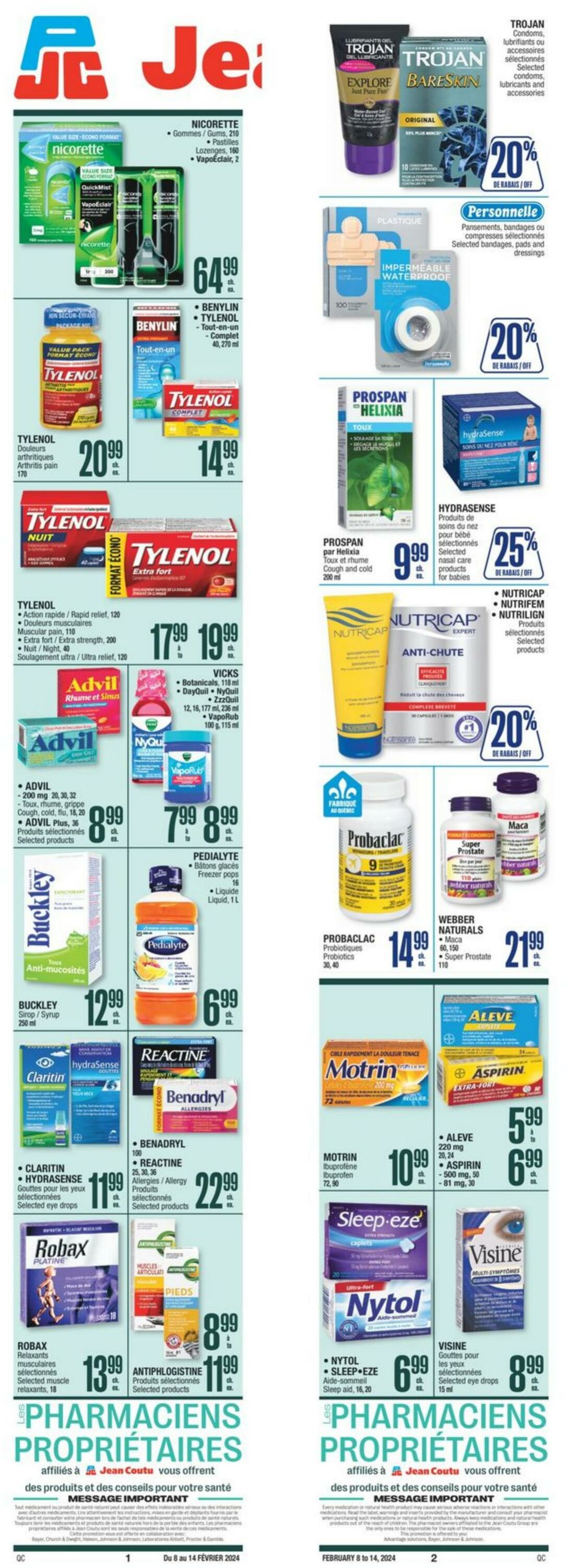 Flyer Jean Coutu 08.02.2024 - 14.02.2024