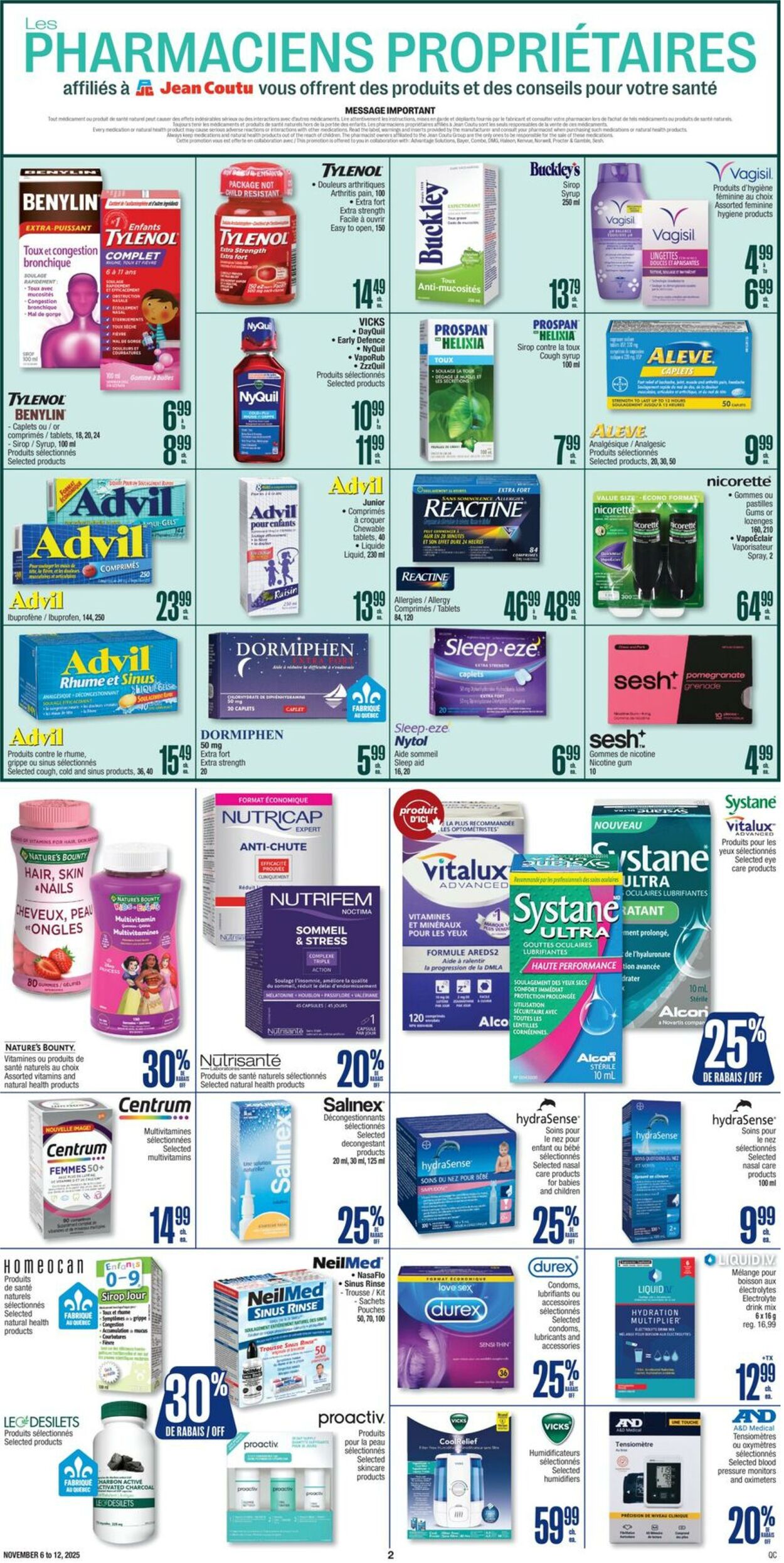 Flyer Jean Coutu 06.11.2025 - 12.11.2025