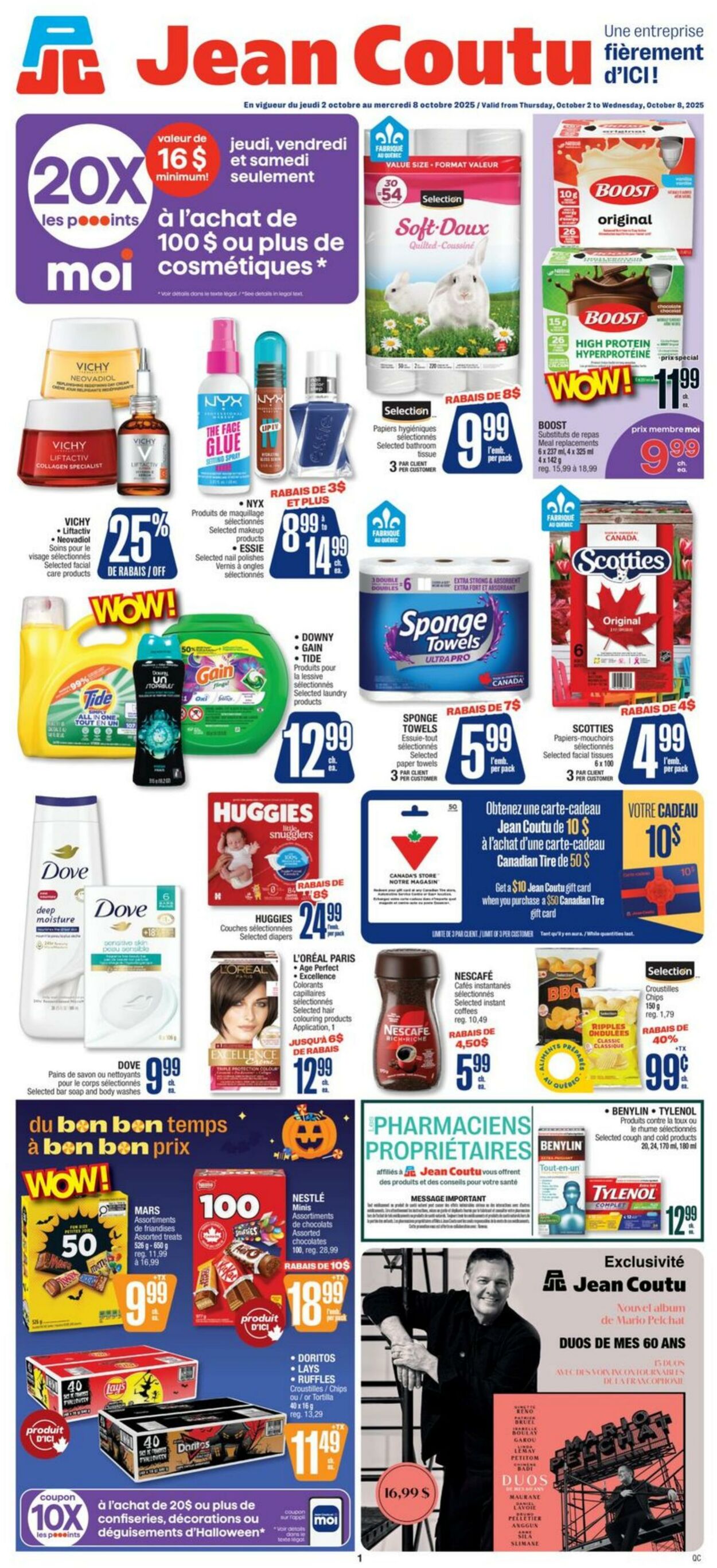 Flyer Jean Coutu 02.10.2025 - 08.10.2025
