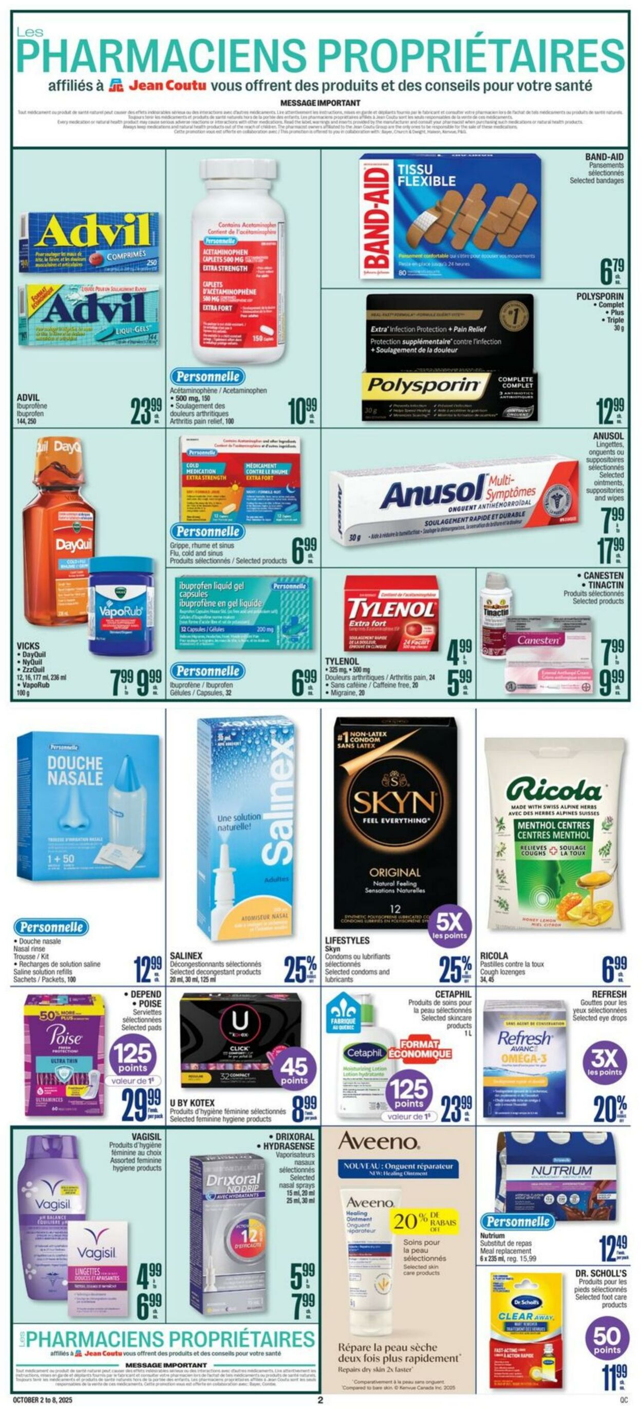 Flyer Jean Coutu 02.10.2025 - 08.10.2025