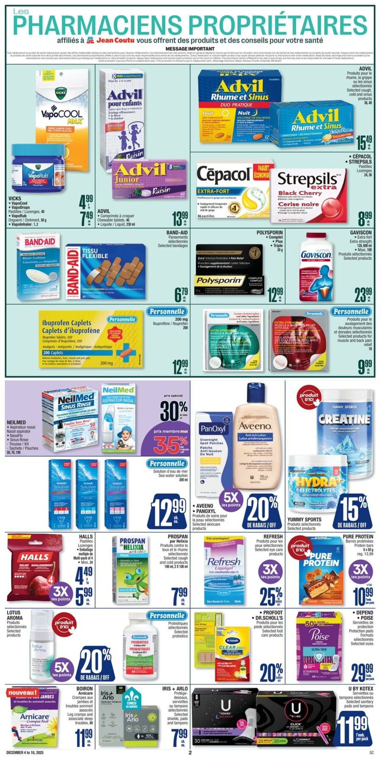 Flyer Jean Coutu 04.12.2025 - 10.12.2025