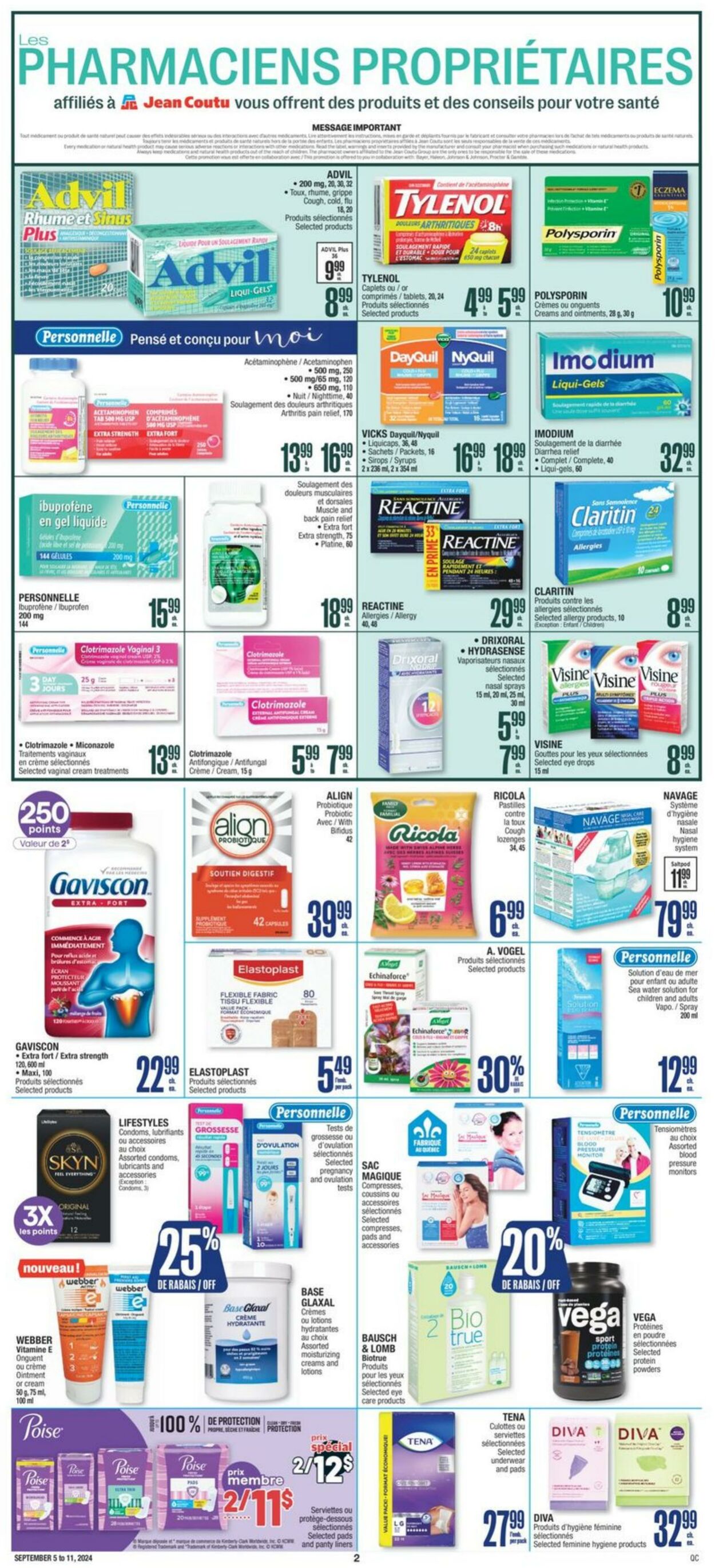 Flyer Jean Coutu 05.09.2024 - 11.09.2024