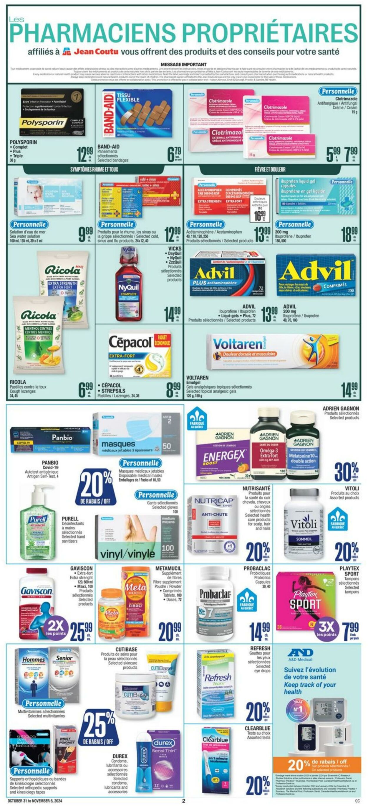 Flyer Jean Coutu 31.10.2024 - 06.11.2024