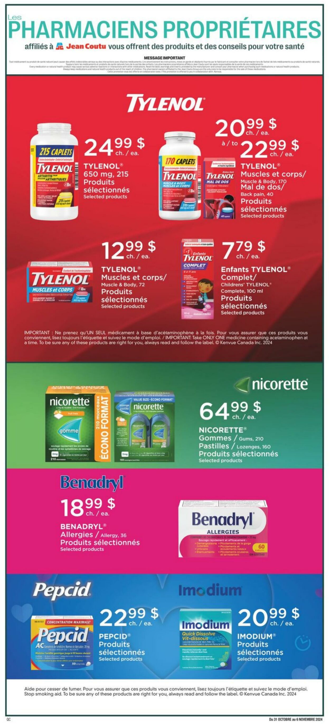 Flyer Jean Coutu 31.10.2024 - 06.11.2024