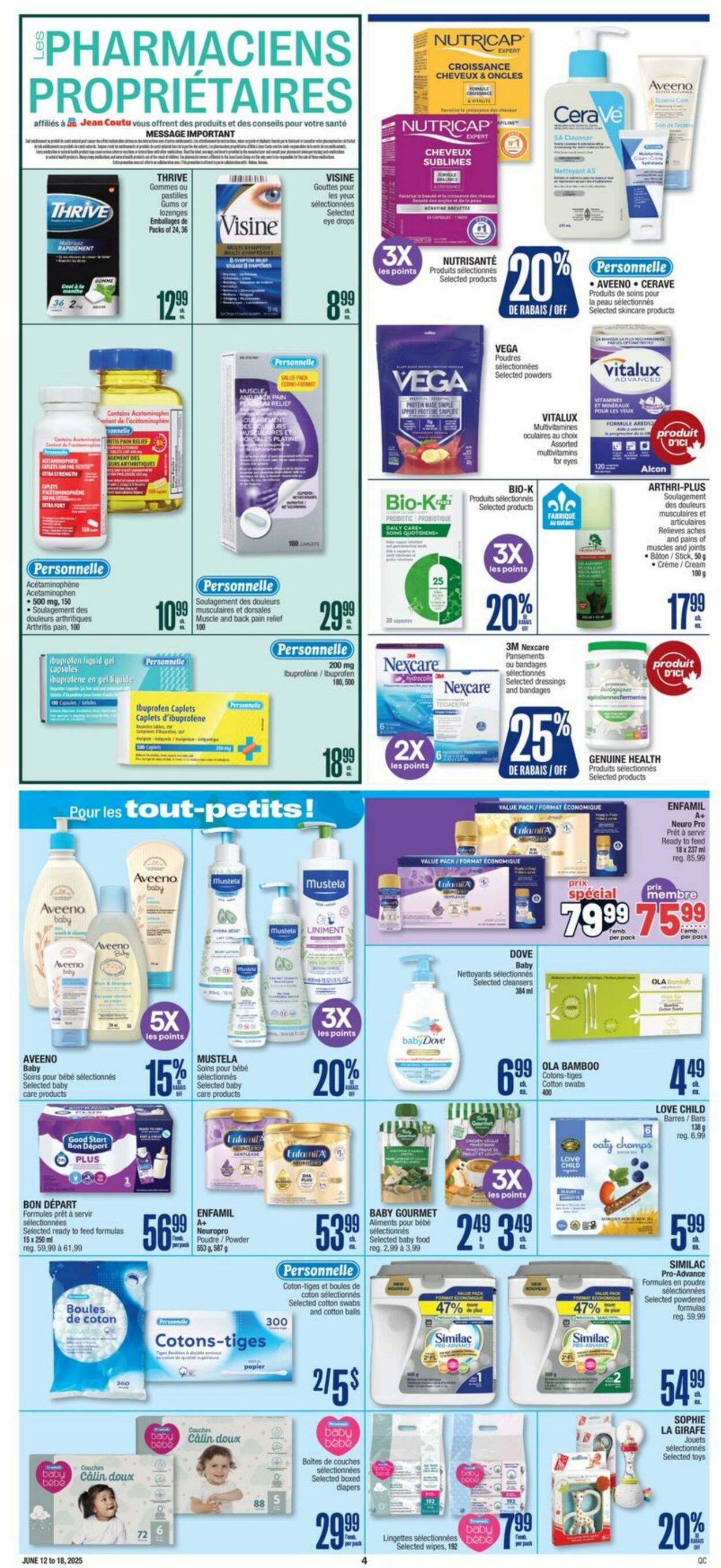 Flyer Jean Coutu 12.06.2025 - 18.06.2025