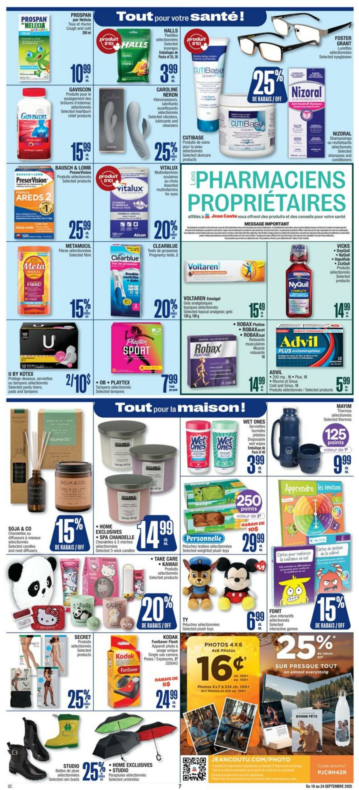 Flyer Jean Coutu 18.09.2025 - 24.09.2025