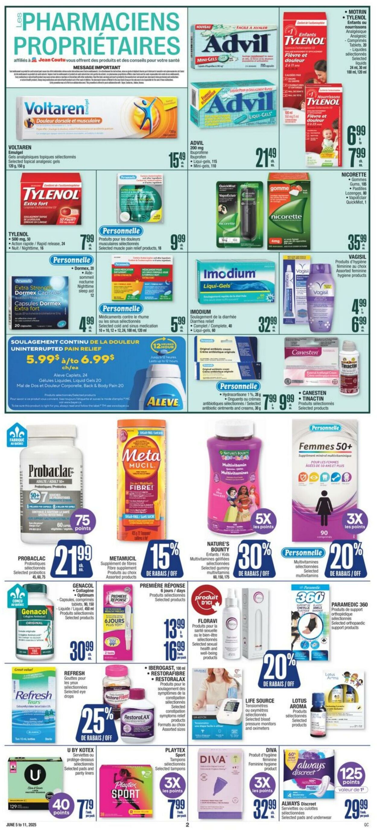 Flyer Jean Coutu 05.06.2025 - 11.06.2025