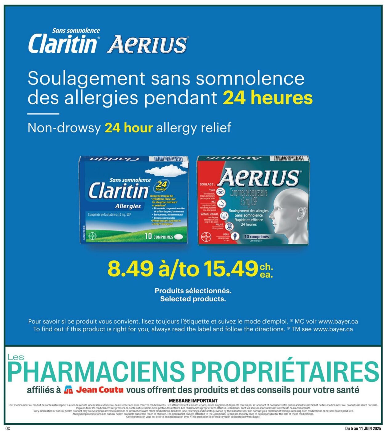 Flyer Jean Coutu 05.06.2025 - 11.06.2025
