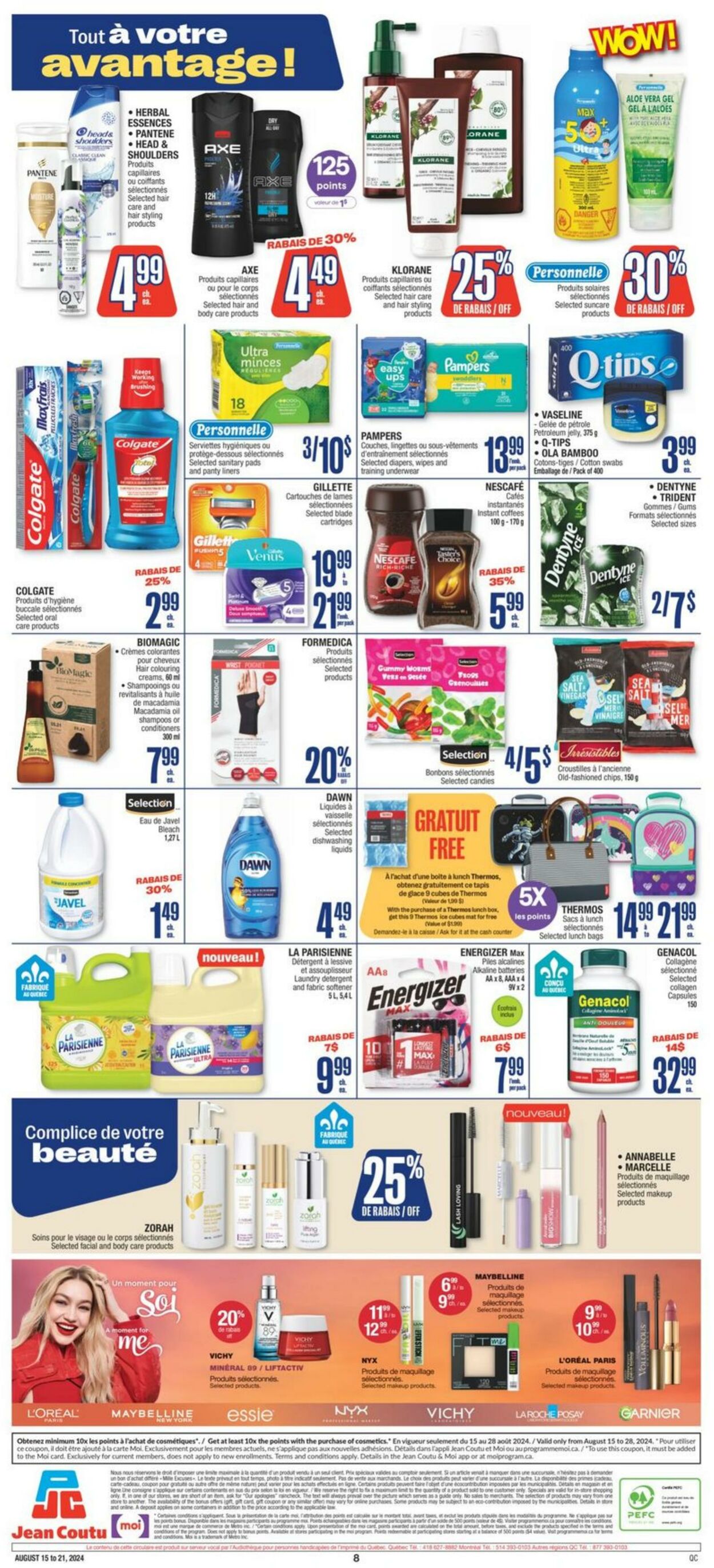 Flyer Jean Coutu 15.08.2024 - 21.08.2024