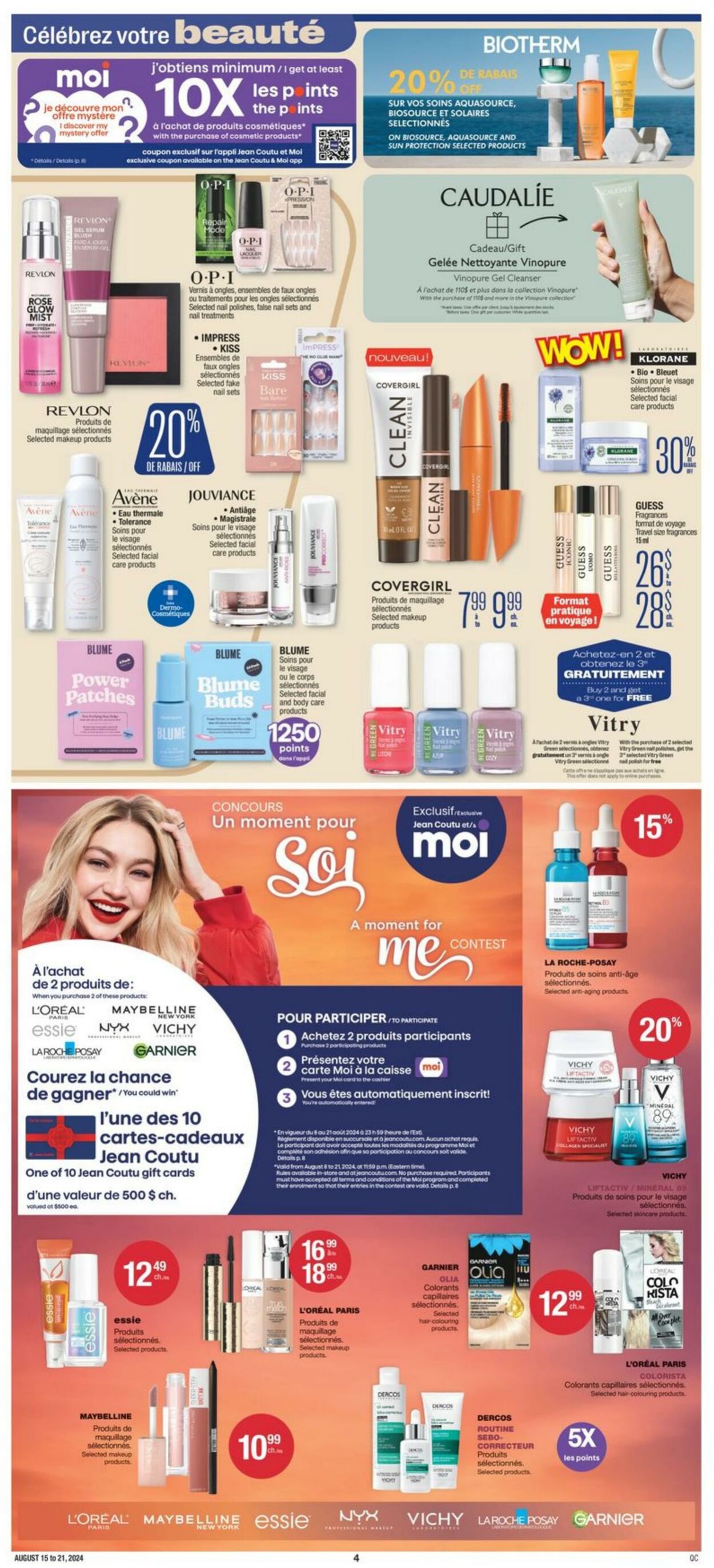 Flyer Jean Coutu 15.08.2024 - 21.08.2024