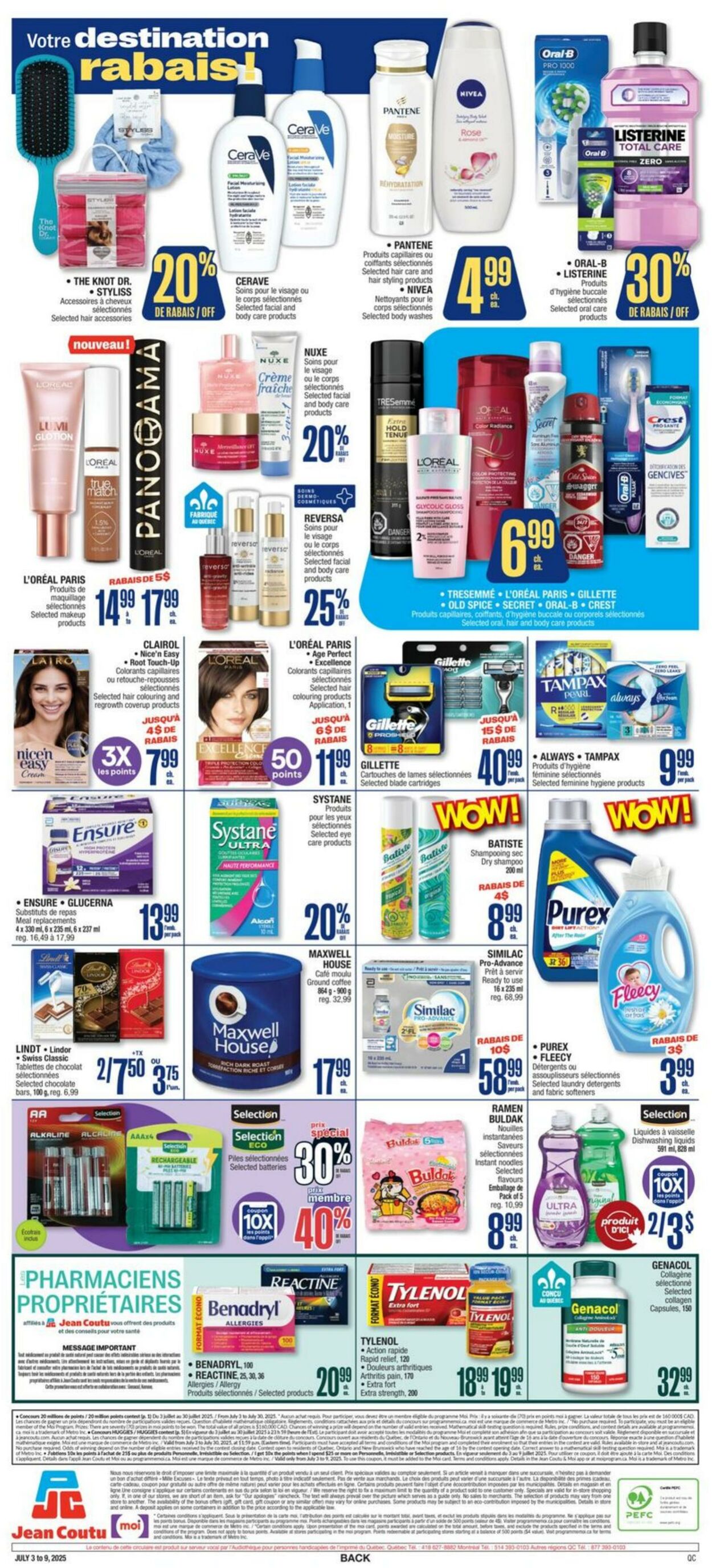 Flyer Jean Coutu 03.07.2025 - 09.07.2025