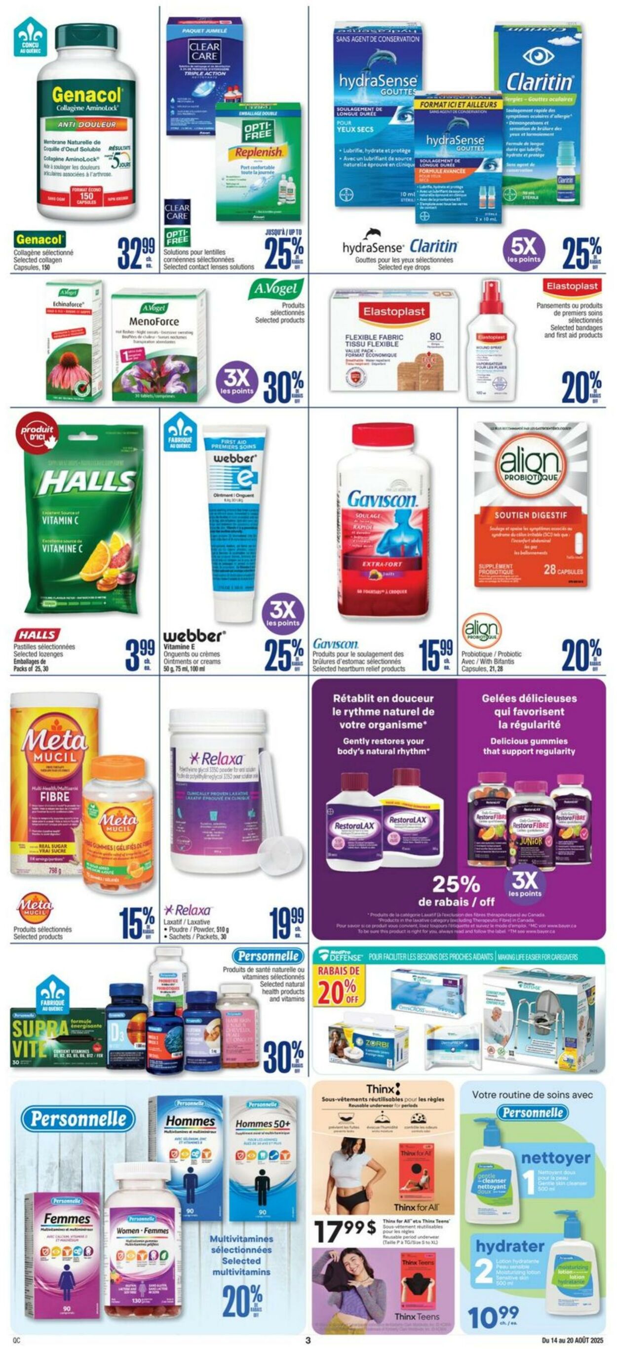 Flyer Jean Coutu 14.08.2025 - 20.08.2025