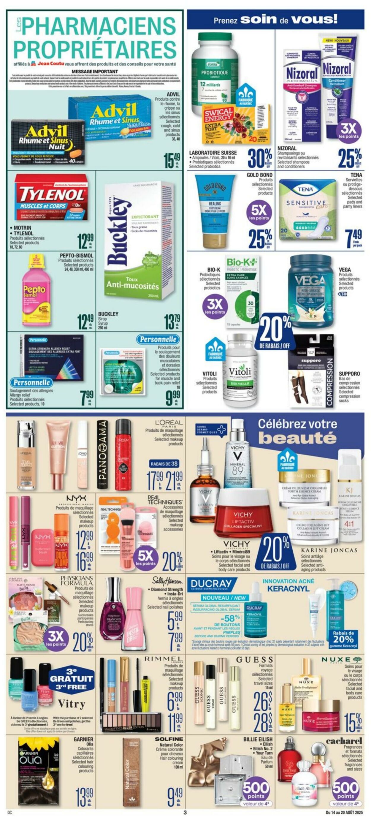 Flyer Jean Coutu 14.08.2025 - 20.08.2025