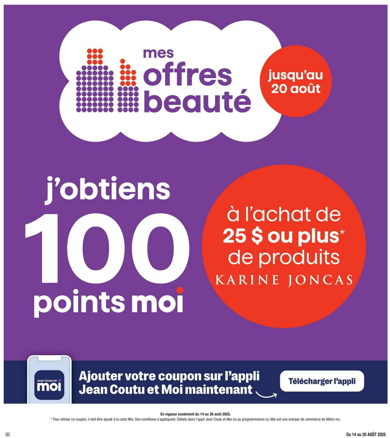 Flyer Jean Coutu 14.08.2025 - 20.08.2025