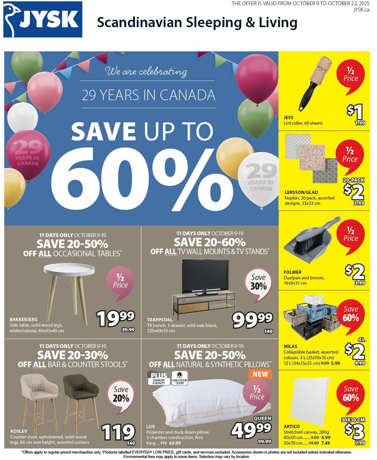 Flyer JYSK 09.10.2025 - 22.10.2025