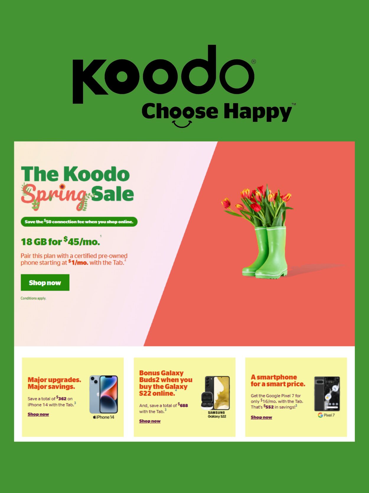 Koodo Promotional flyers