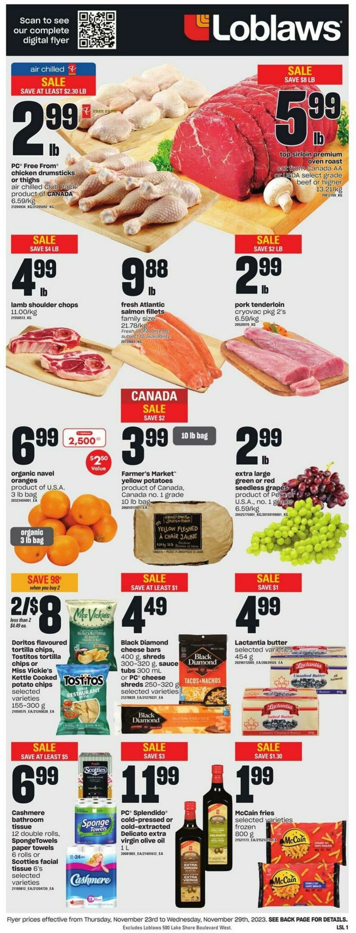 Flyer Loblaws 23.11.2023 - 29.11.2023