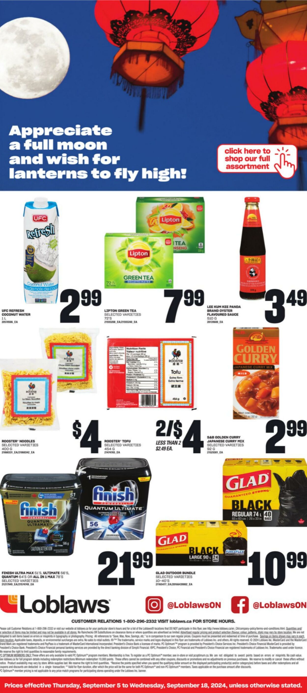 Flyer Loblaws 05.09.2024 - 18.09.2024