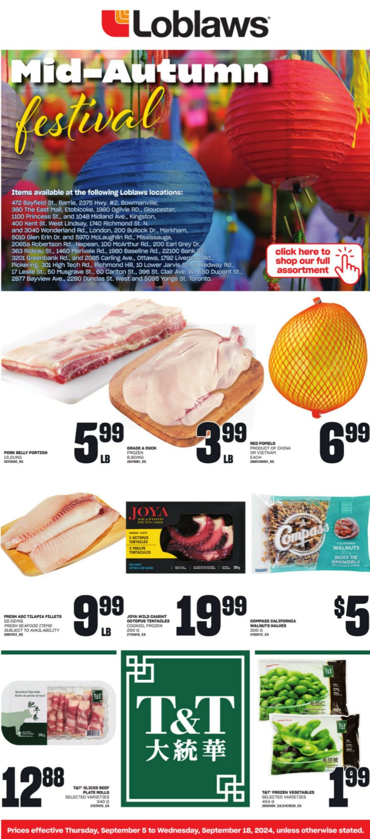 Flyer Loblaws 05.09.2024 - 18.09.2024