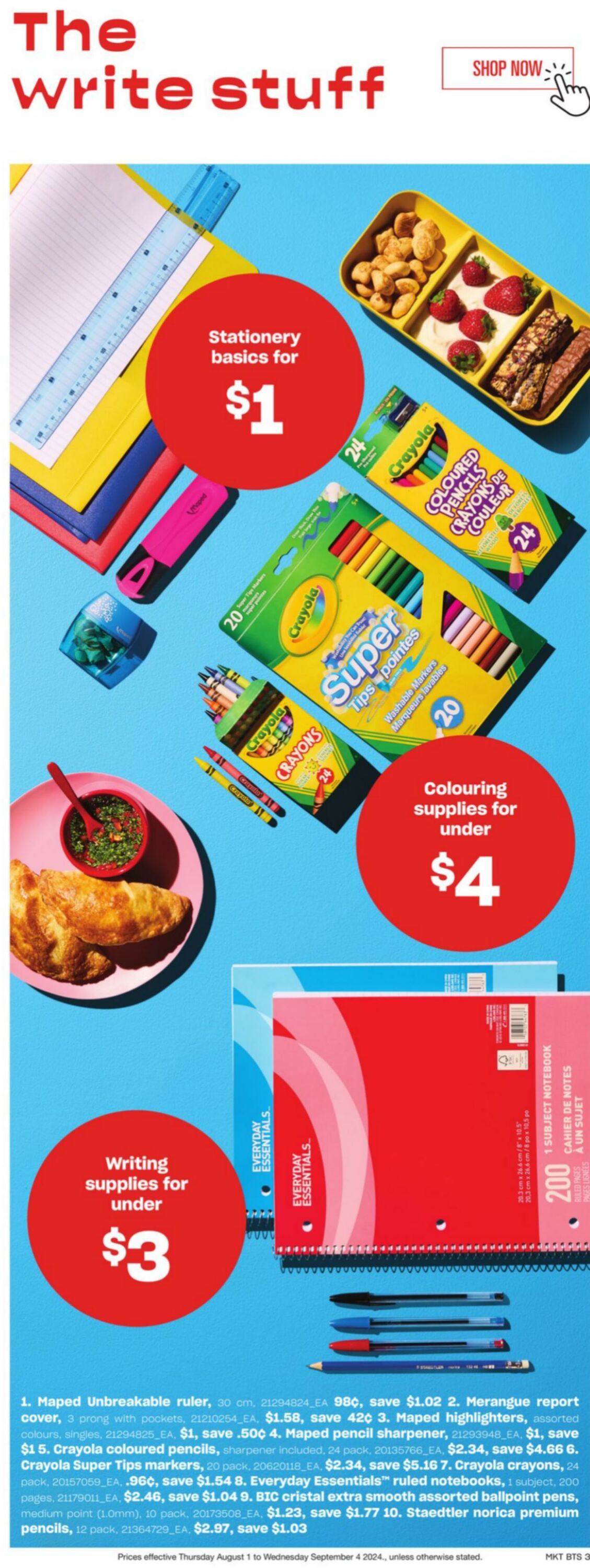 Flyer Loblaws 01.08.2024 - 04.09.2024