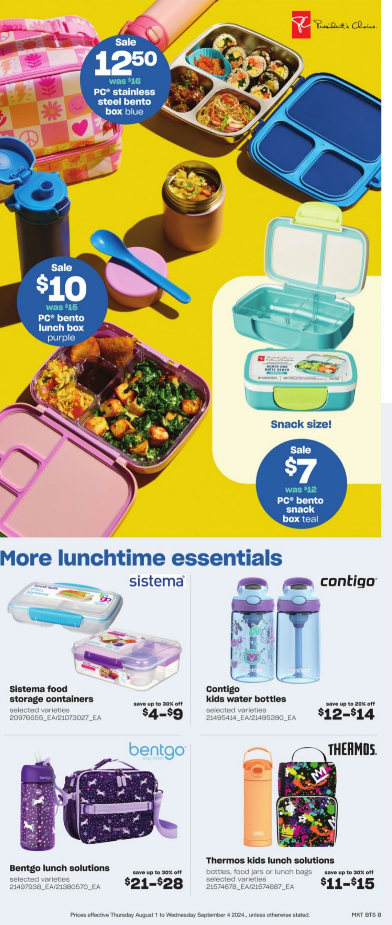 Flyer Loblaws 01.08.2024 - 04.09.2024