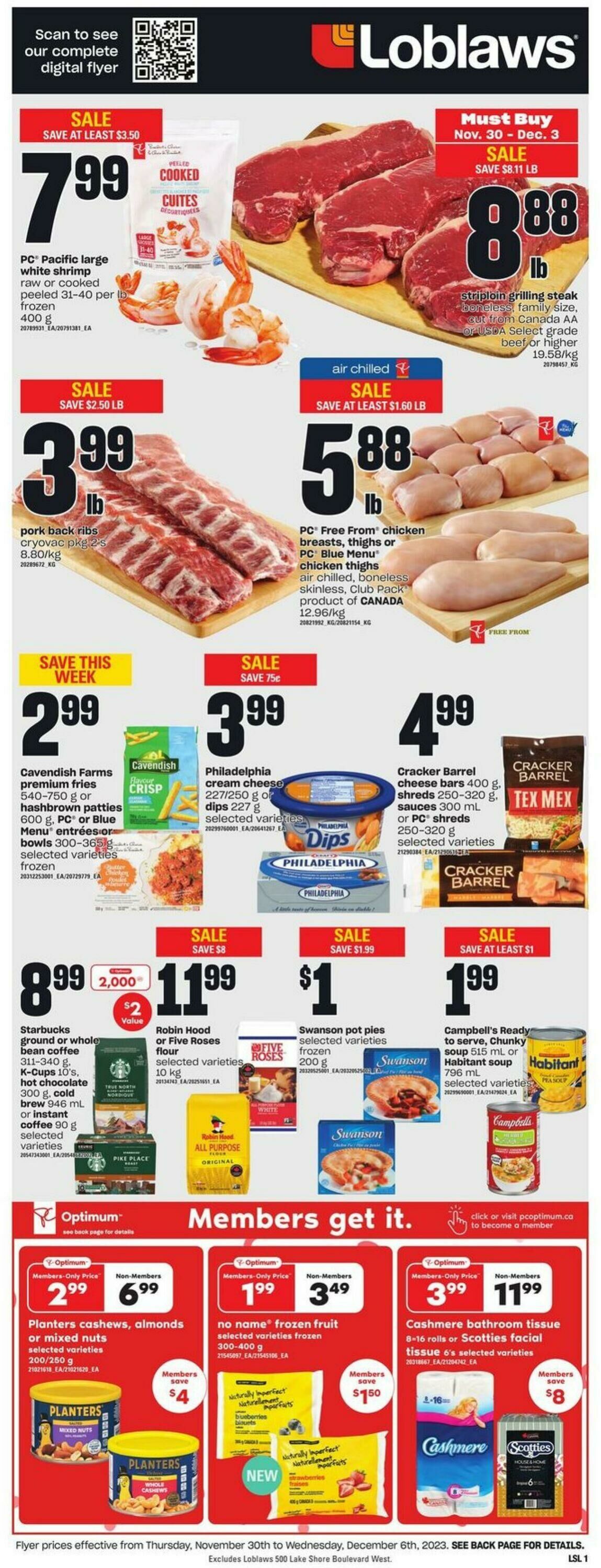 Flyer Loblaws 30.11.2023 - 06.12.2023