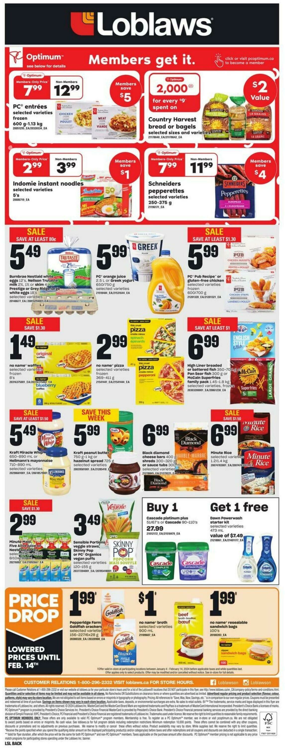 Flyer Loblaws 04.01.2024 - 10.01.2024