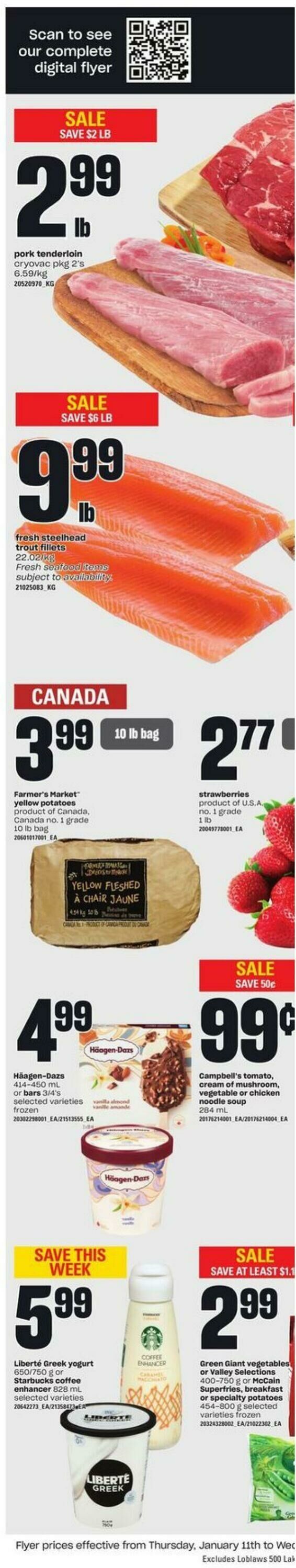 Flyer Loblaws 11.01.2024 - 17.01.2024