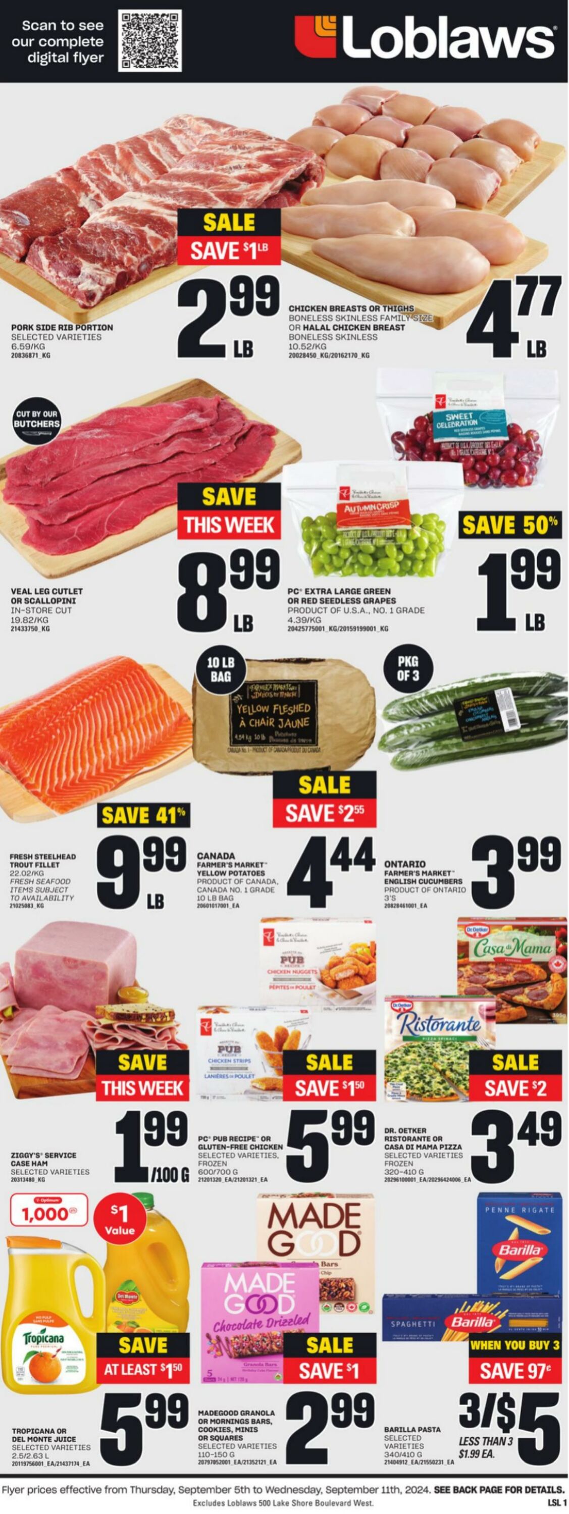 Flyer Loblaws 05.09.2024 - 11.09.2024