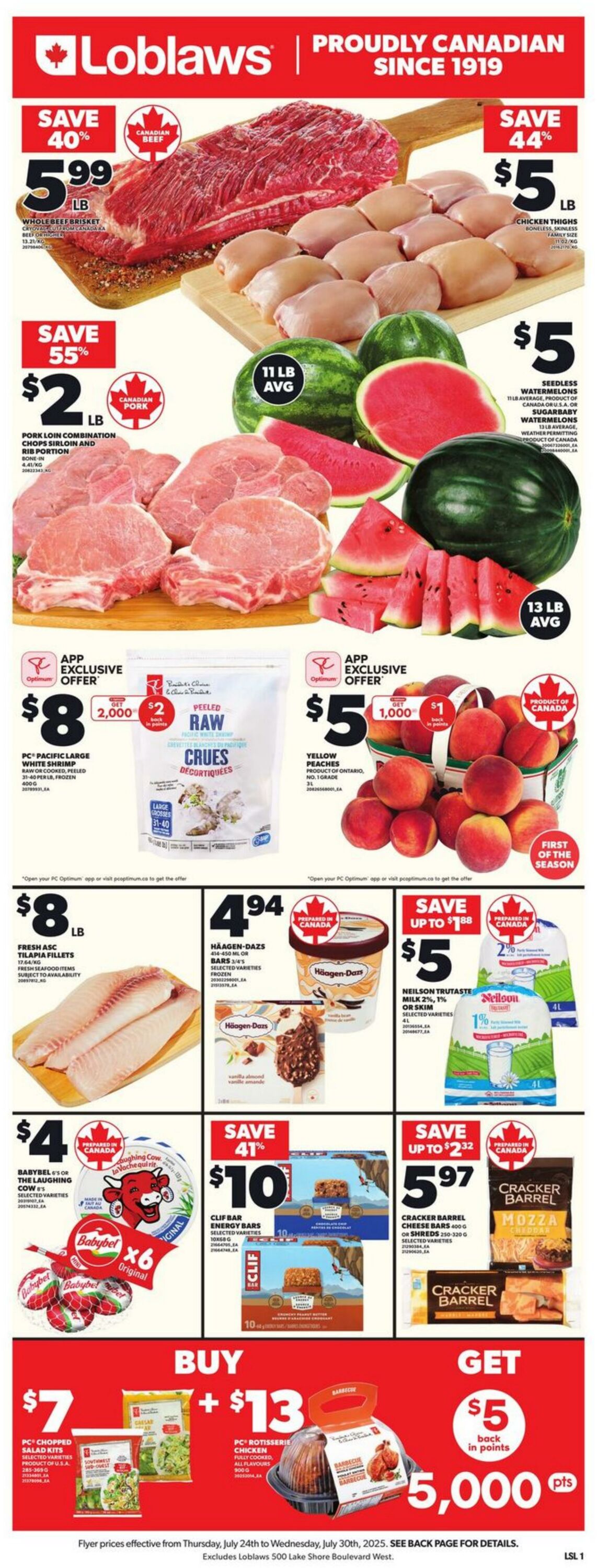 Flyer Loblaws 24.07.2025 - 30.07.2025
