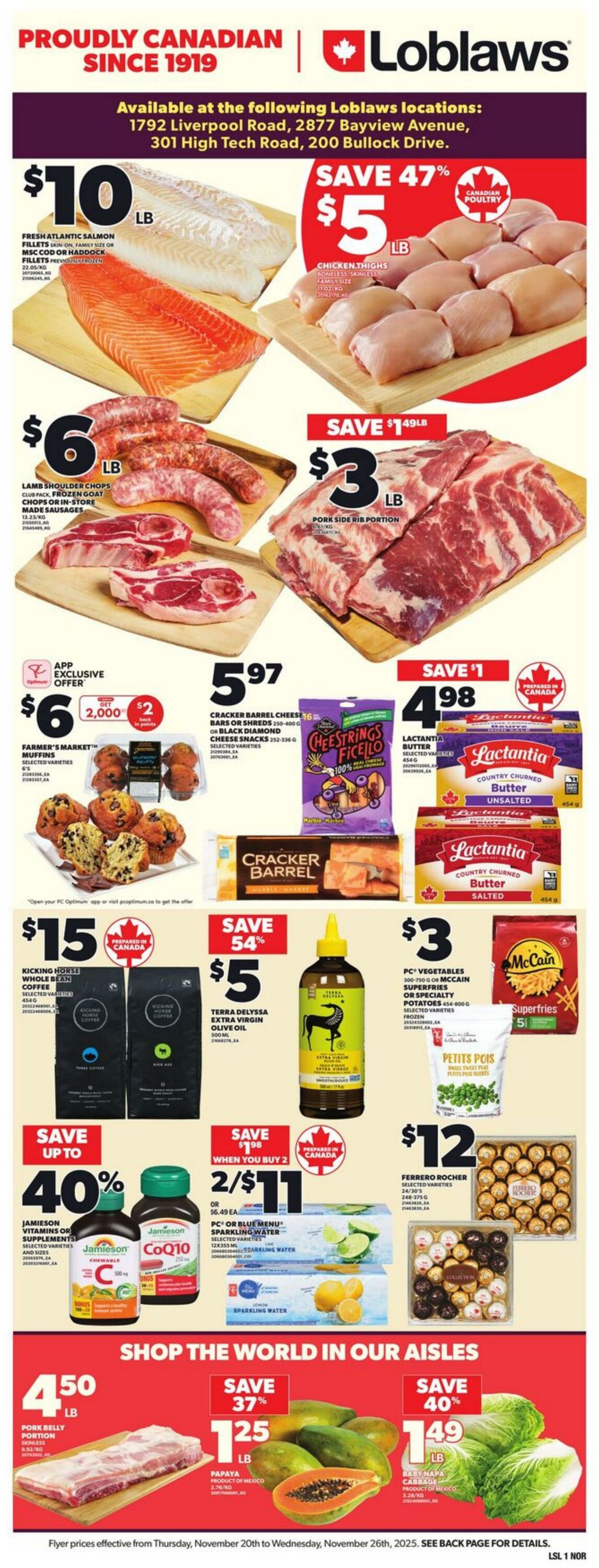 Flyer Loblaws 20.11.2025 - 26.11.2025