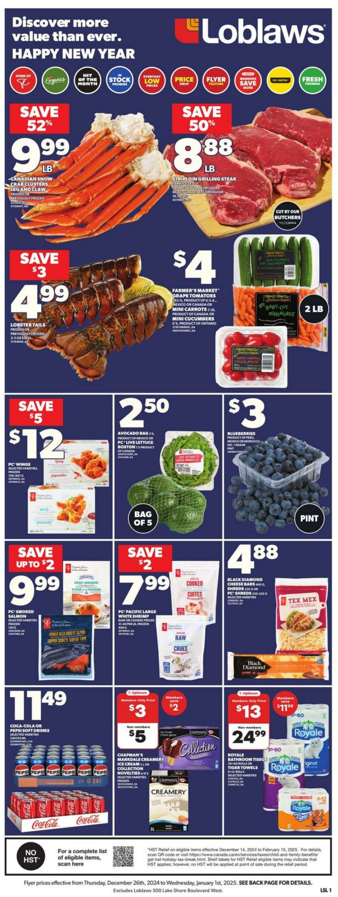 Flyer Loblaws 26.12.2024 - 02.01.2025