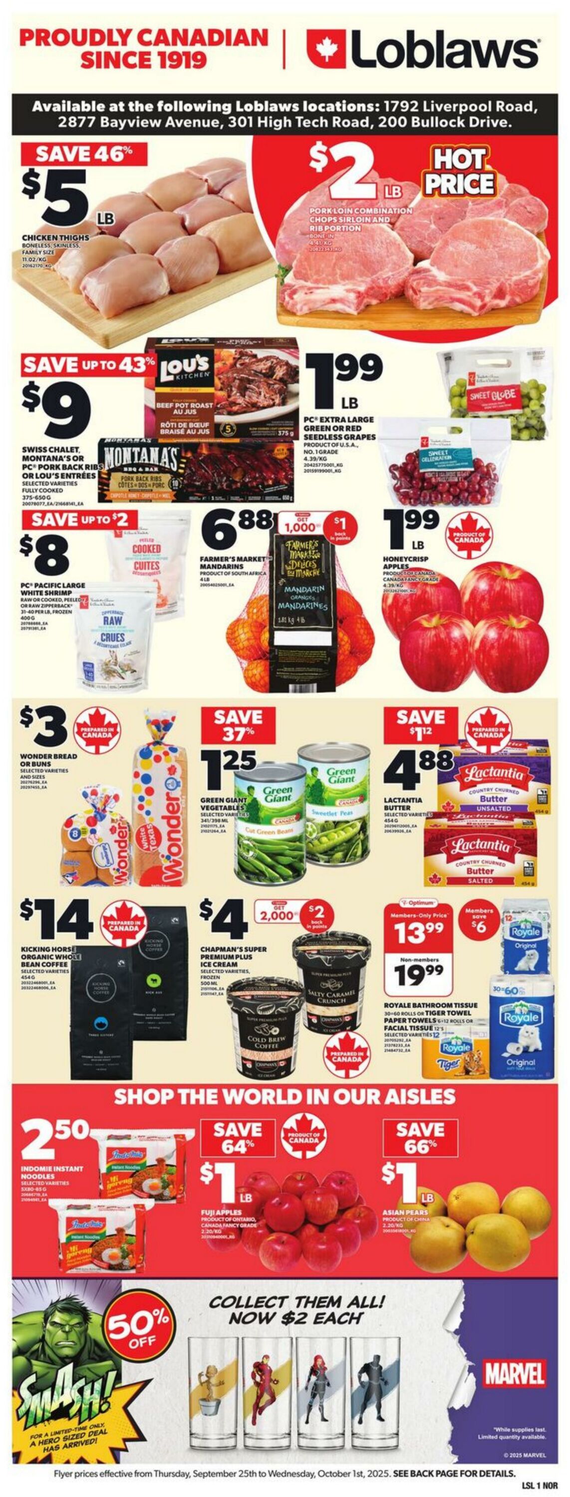 Flyer Loblaws 25.09.2025 - 01.10.2025