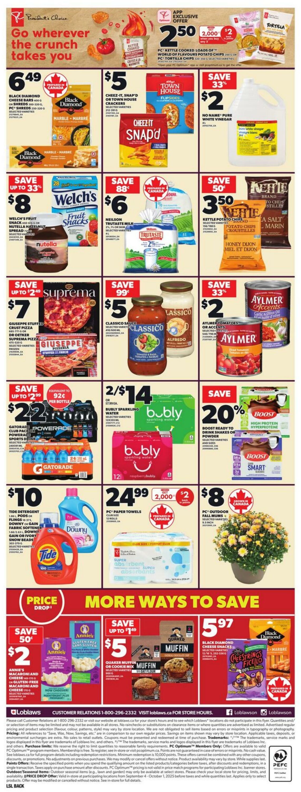 Flyer Loblaws 25.09.2025 - 01.10.2025
