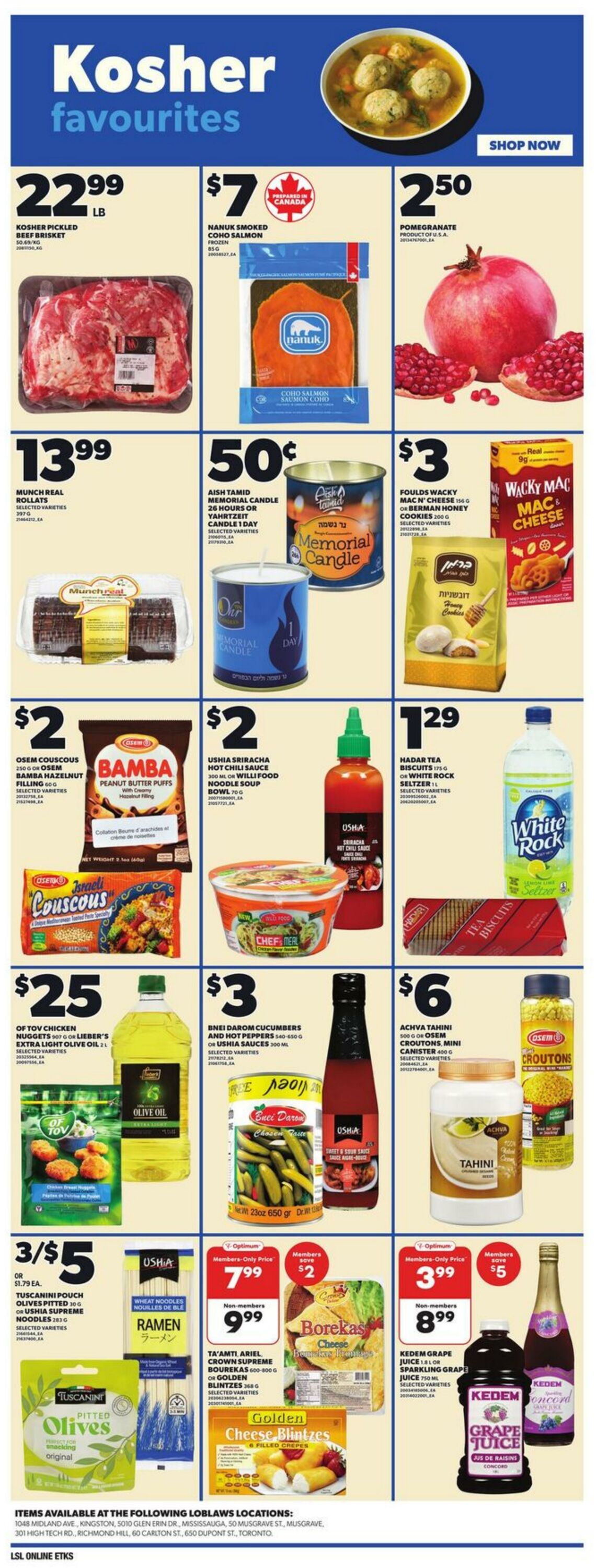 Flyer Loblaws 25.09.2025 - 01.10.2025