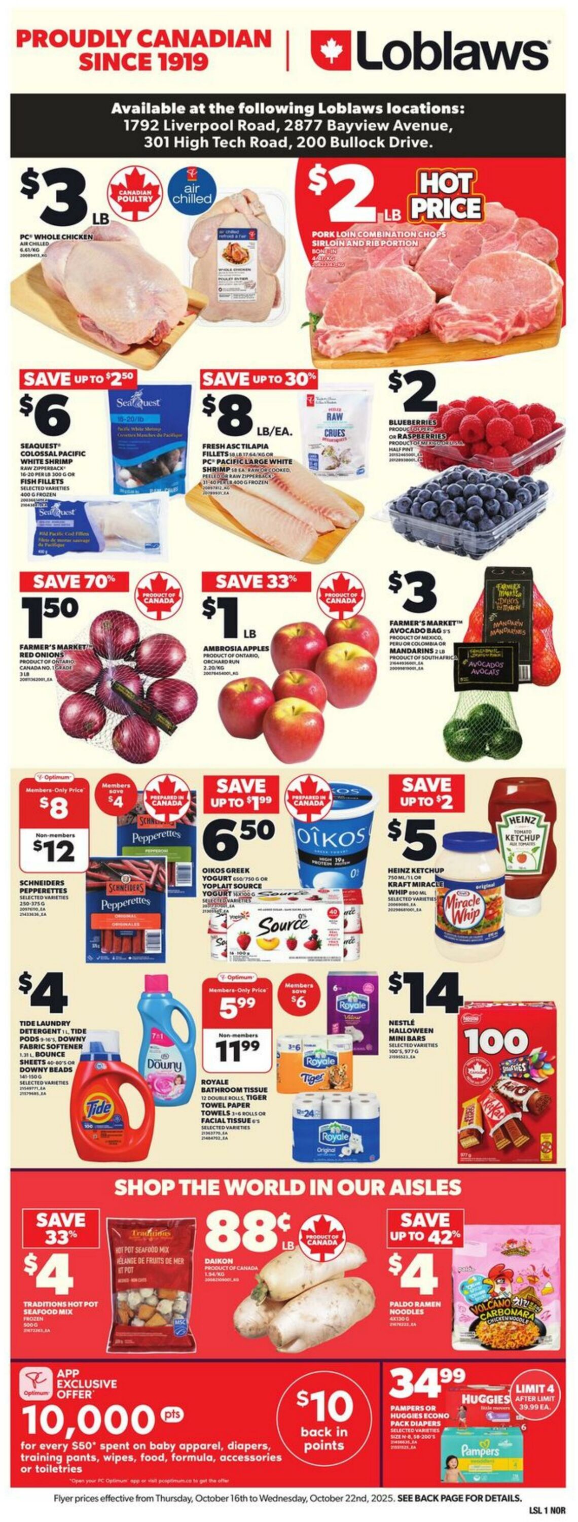 Flyer Loblaws 16.10.2025 - 22.10.2025