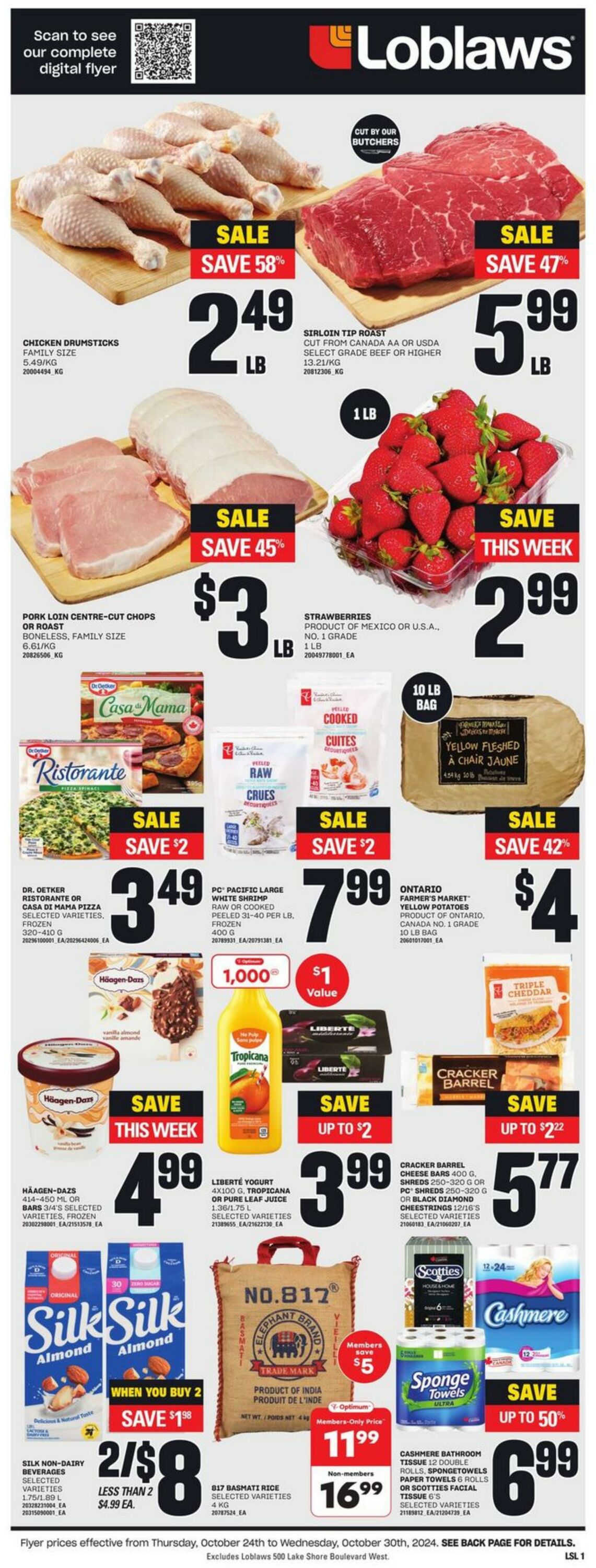 Flyer Loblaws 24.10.2024 - 30.10.2024