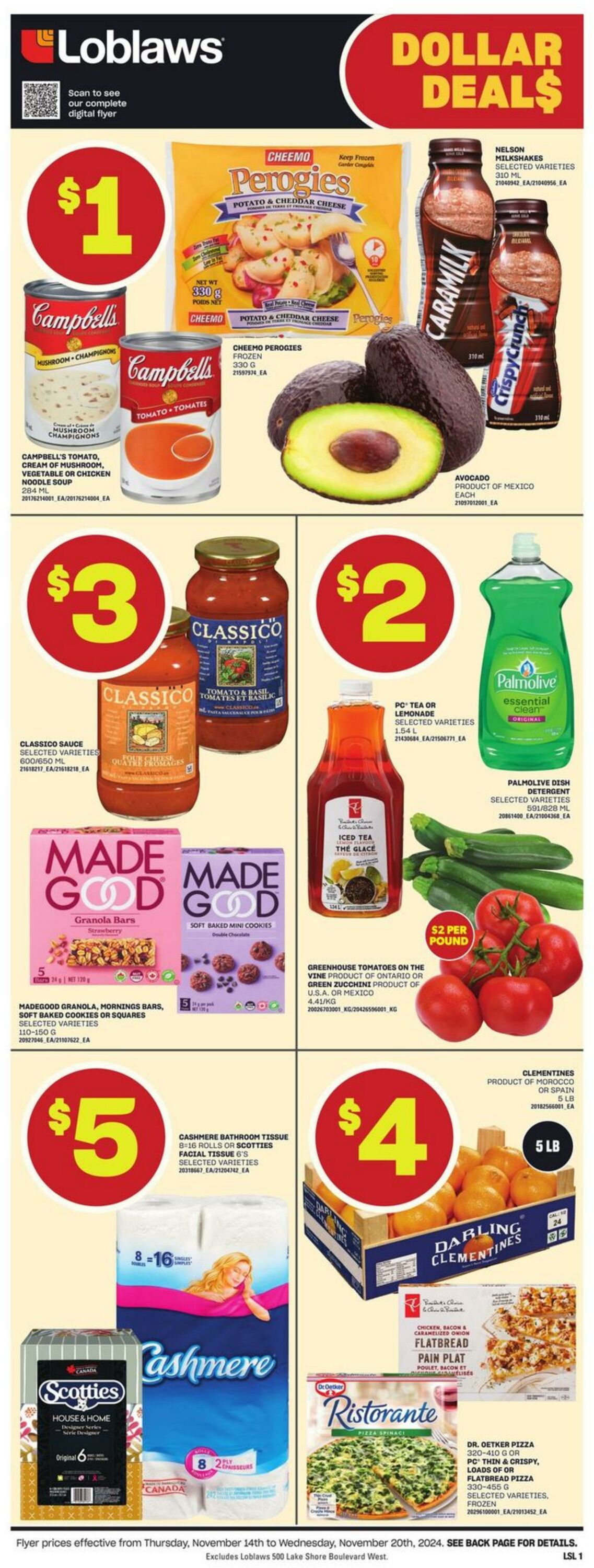 Flyer Loblaws 14.11.2024 - 20.11.2024