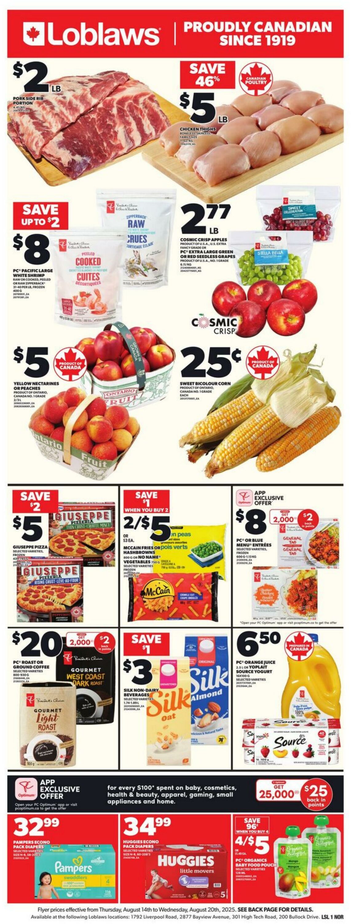 Flyer Loblaws 14.08.2025 - 20.08.2025